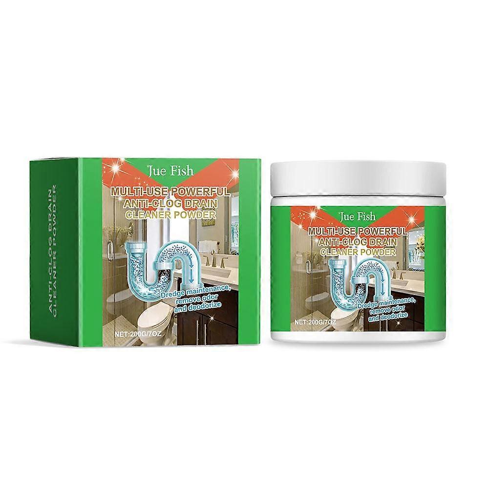 200g Drain Cleaners Powerful Pipe Dredging Agent Clean Deodorant Powder Sink