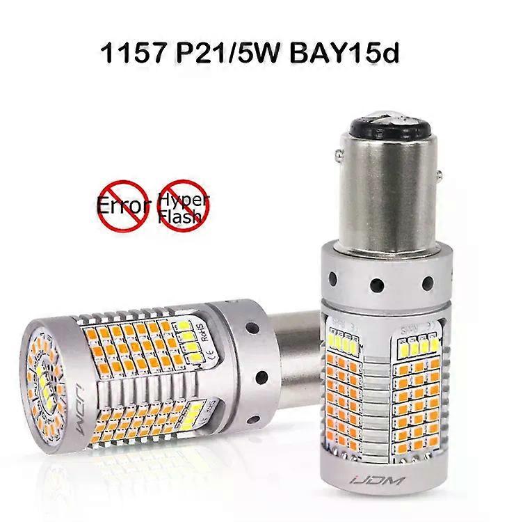 Applies to No Hyper Flash 21W 7443 LED Canbus 3157 1157 LED Switchback White/Amber LED Bulbs For Daytime Running/Turn Signal Lights