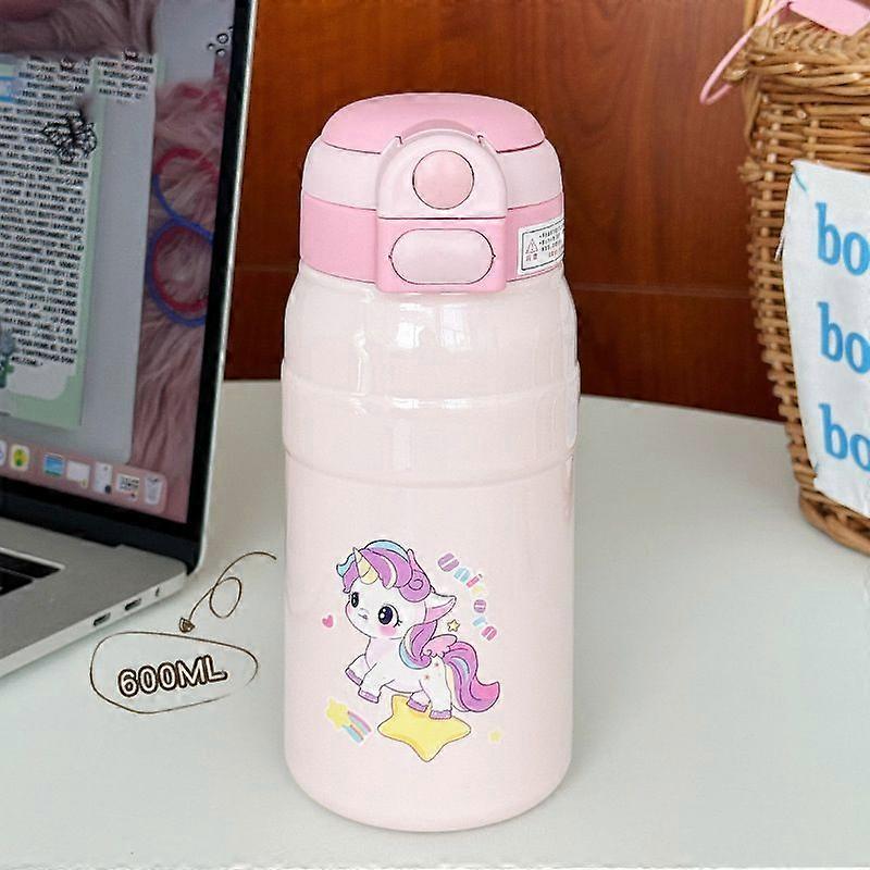 20oz/600Ml Stainless Steel Vacuum Insulated Water Bottle,Leakproof,BPA Free-Pink