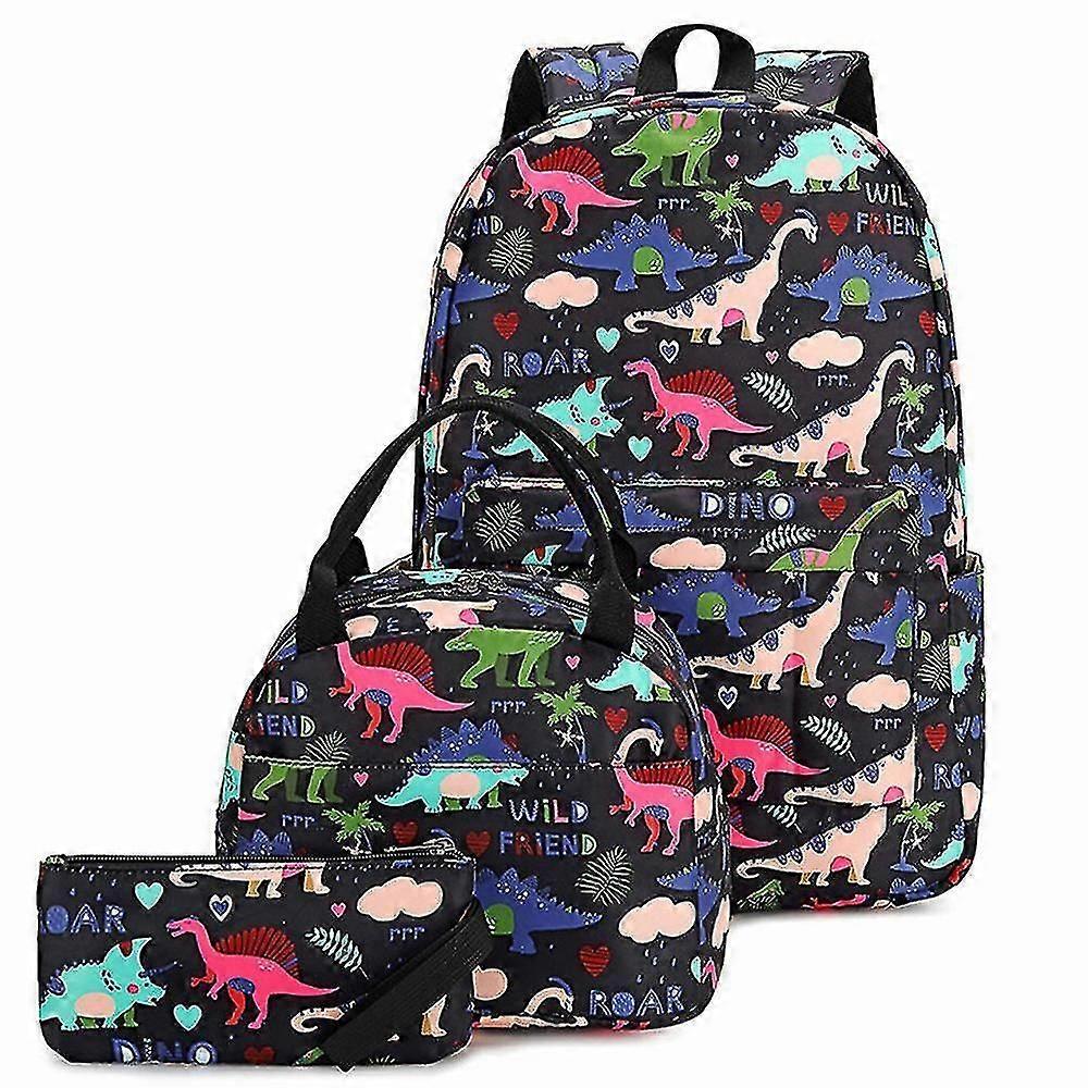 Koululaukku kolmiosainen puku pojat ala- ja keskikoululaiset dinosaurus avaruusreppu