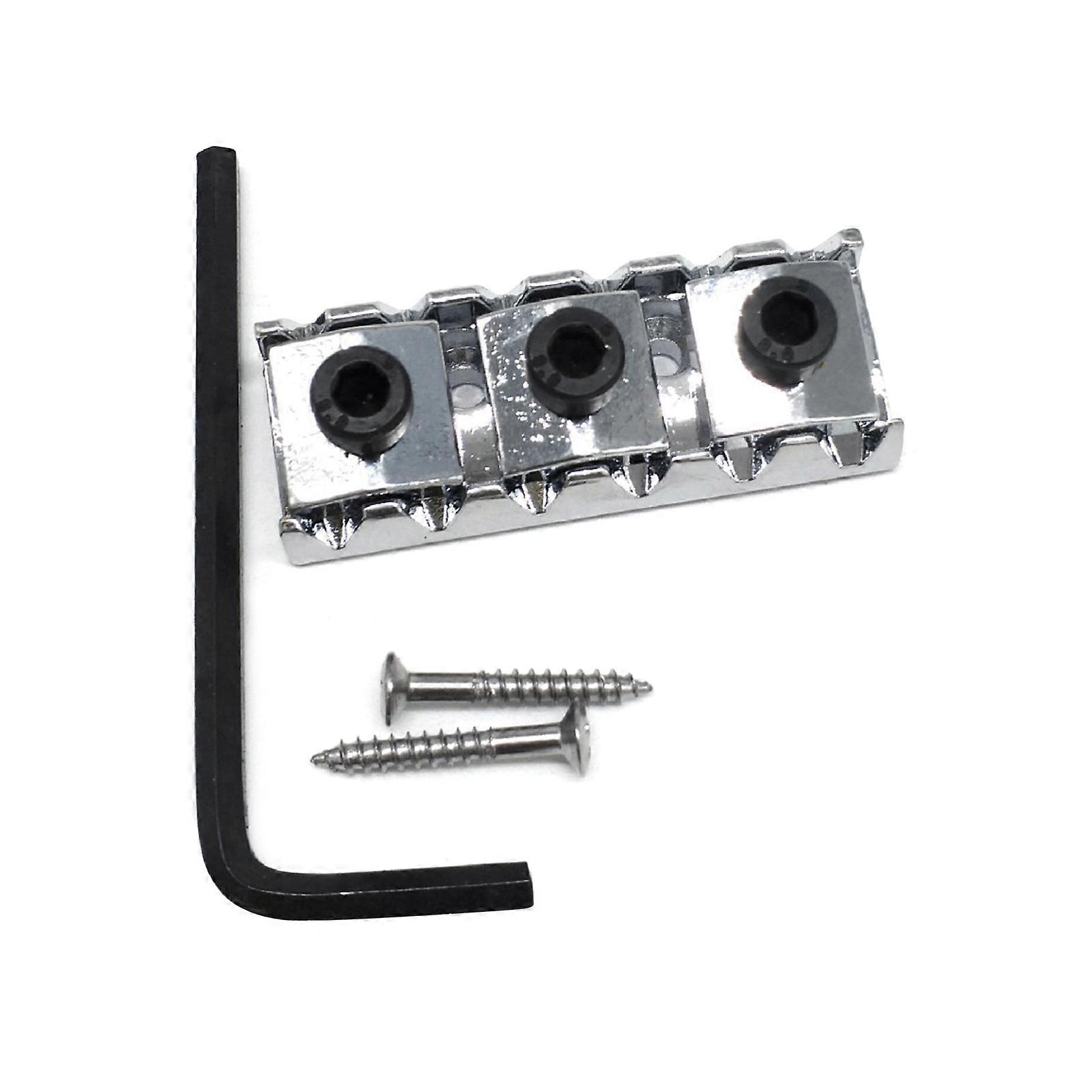 43mm Guitar Double Swing Upper Pillow String Lock Piano Pillow Vibrator String Lock Pillow Electric Guitar Accessories  Silver