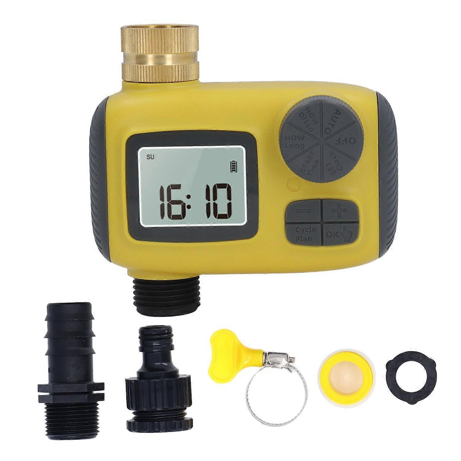 NH3/4in Sprinkler Timer Pure Copper Connector Programmable Garden Hose Water Timer Outdoor Auto Irri