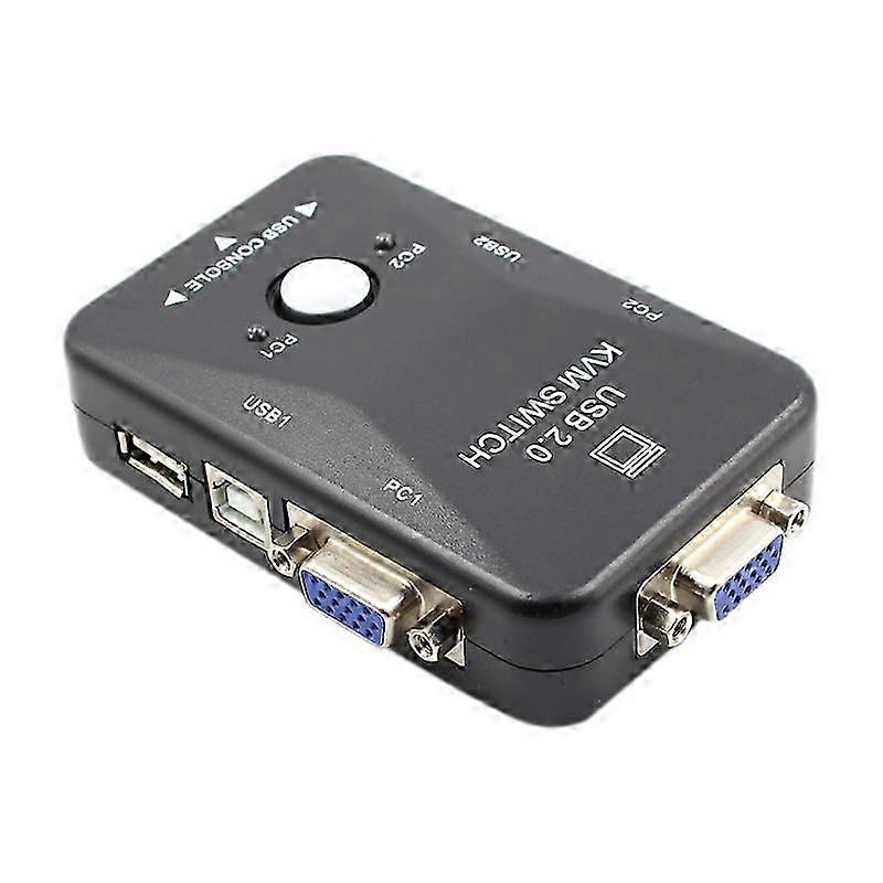 KVM Switch 2 Port VGA Switch USB 2.0 KVM Mouse Switcher Keyboard 1920X1080 Box Sharing Switch Vga Splitter jn