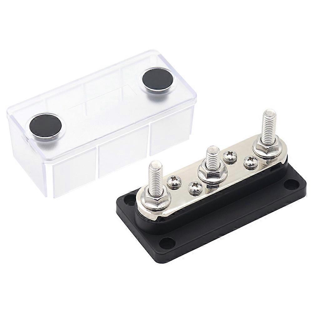 Install The Power Distribution Terminal Block 48V 300A Black M8