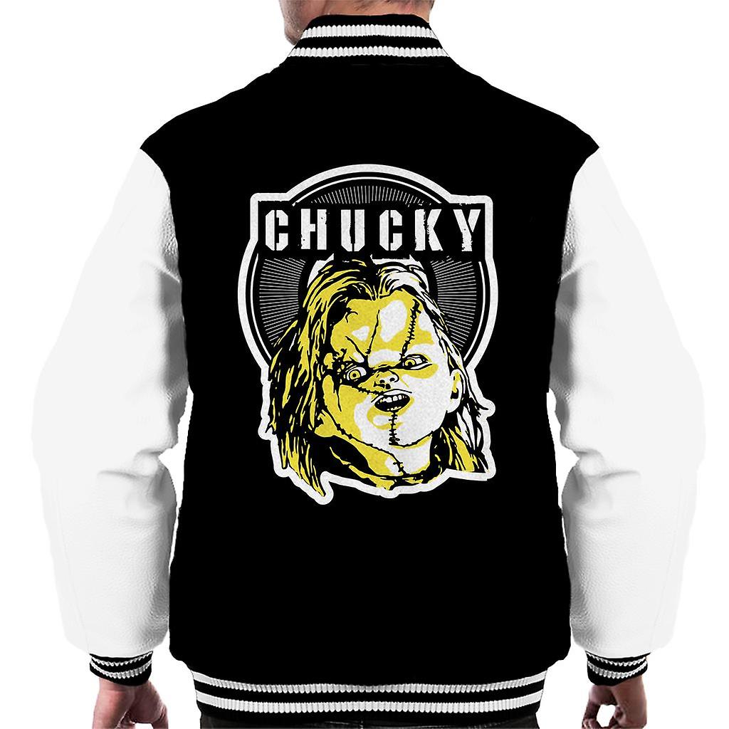 Chucky Negative Character Head Men's Varsity Jacket