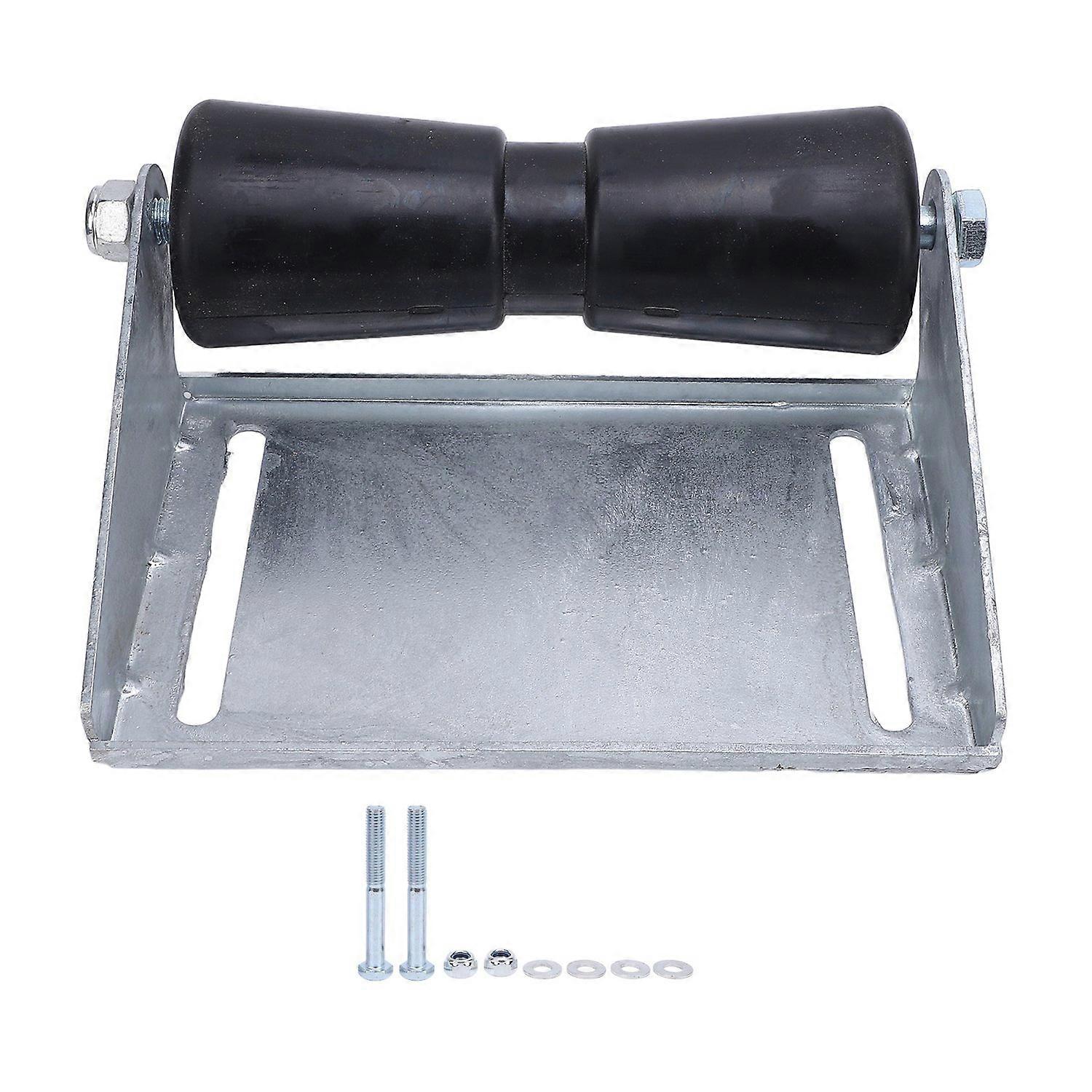 Boat Trailer Rollers with Bracket Heavy Duty Effort Saving Galvanized Steel Rubber Keel Roller Assem