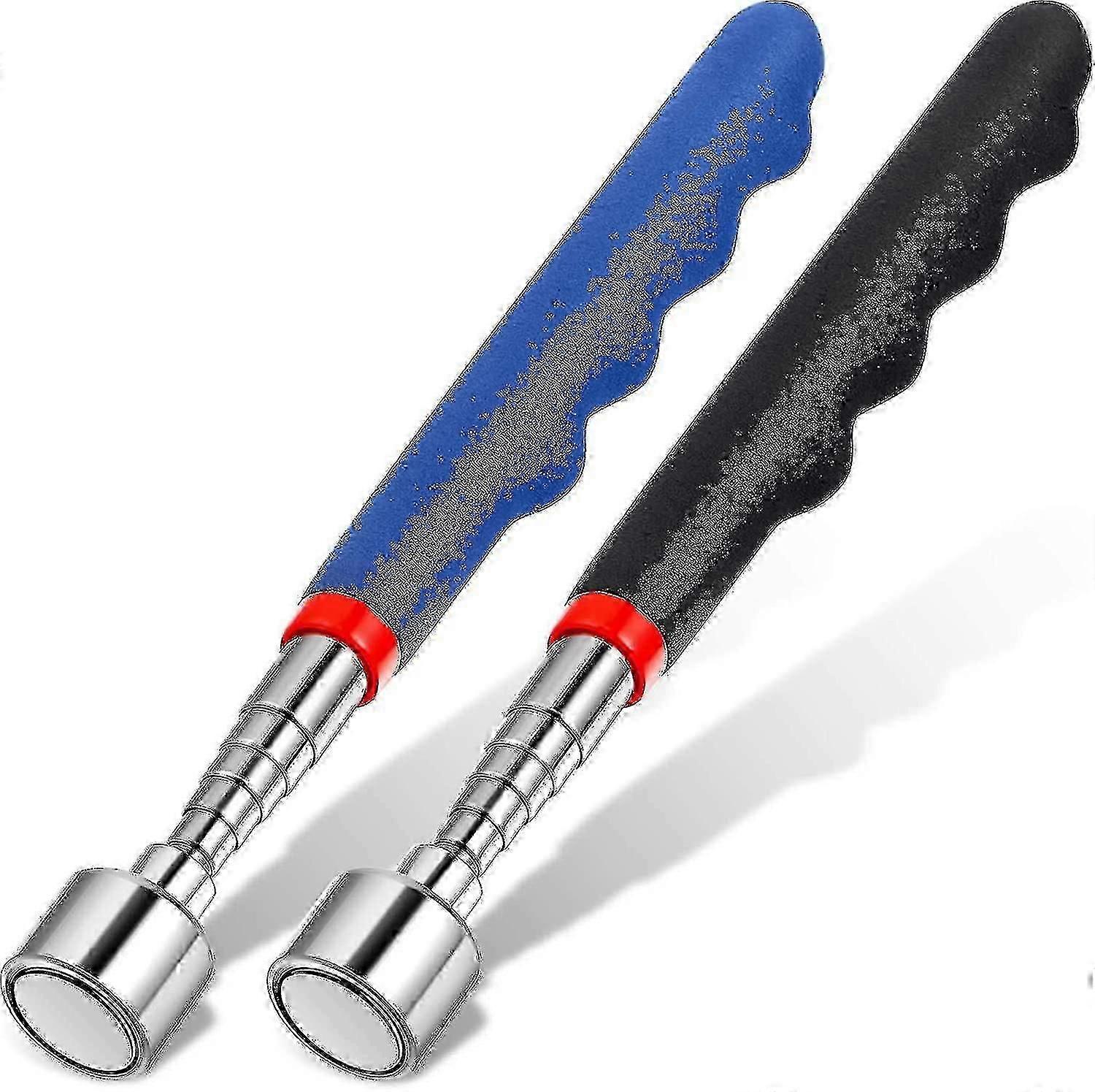 Telescoping Magnet Tool 20 Lbs Magnetic Pickup Tool 30 polegadas Telescoping Magnet Stick Gadget (azul e preto, 2 peças)-CE
