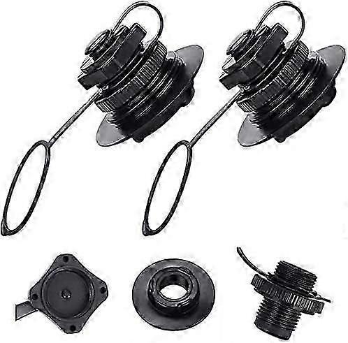 2 PCS Spiral Inflation Valve with Universal Cap One-way Inflation Valve Replacement Spare Part Annex Accessory for Inflatable Boat Repair Inflata