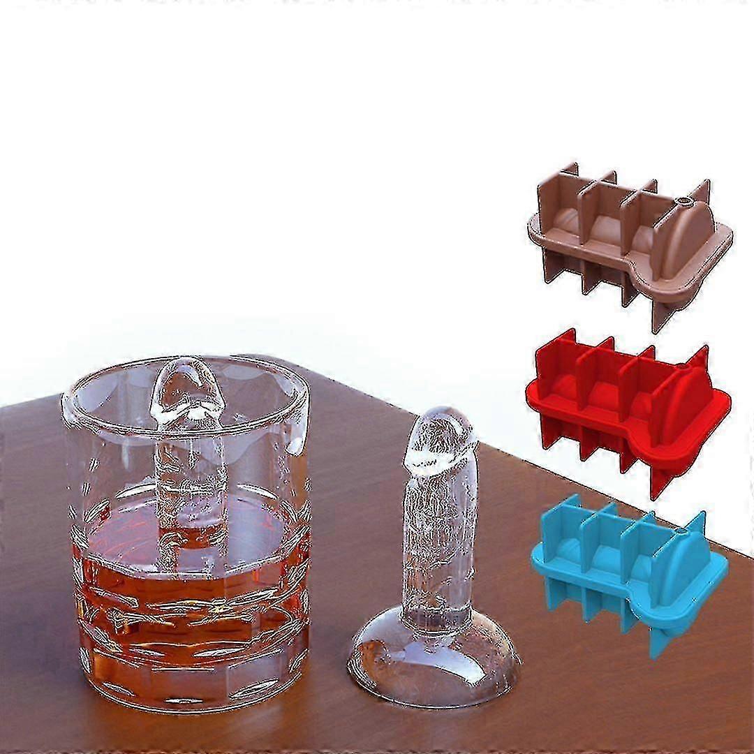 2 Pcs Spoof Ice Cube Mold, Adult Prank Ice Cube Mold, Silicone Ice Cube Mold Novelty Party Ice Cubes Maker