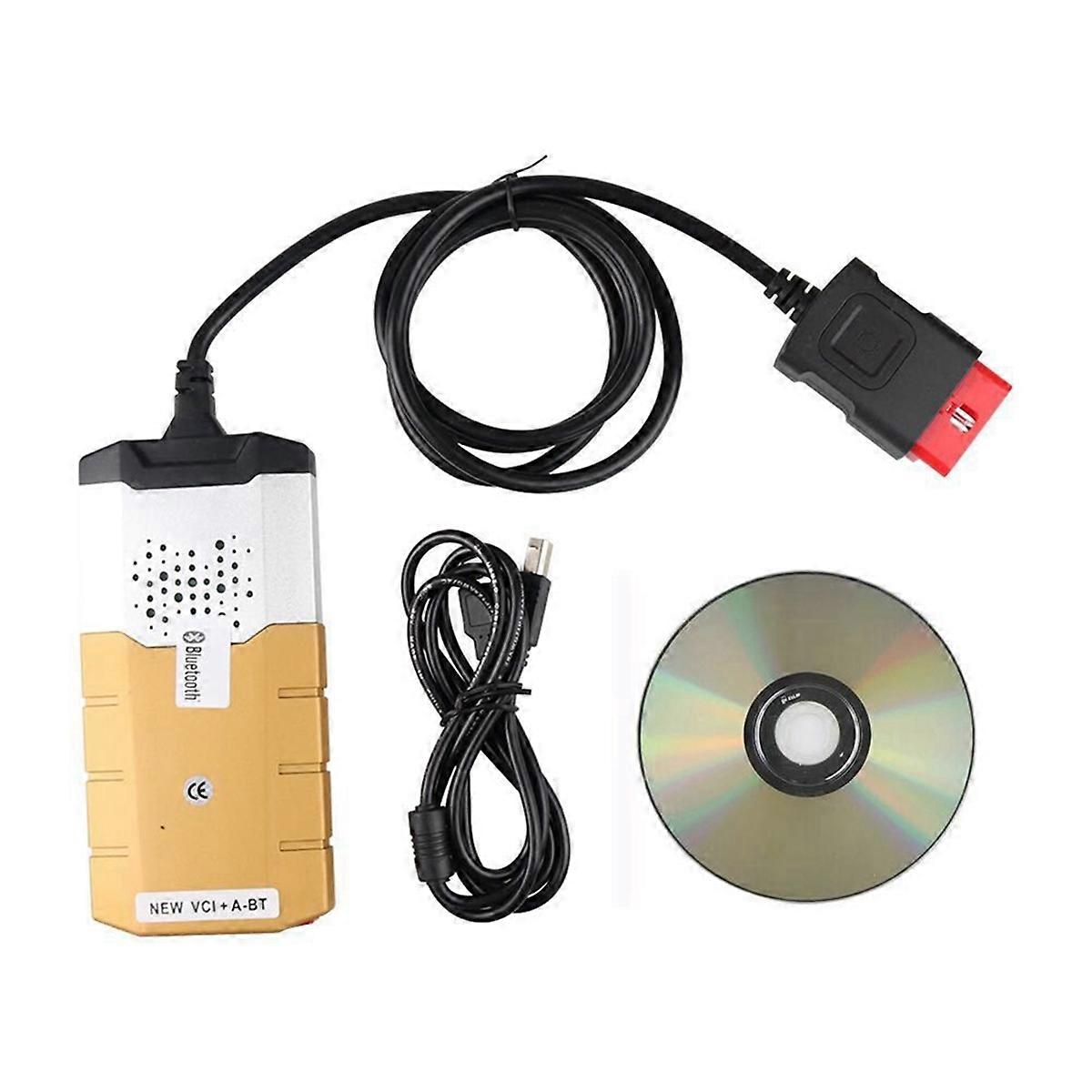 OBD2 Codes Reader Dual-Board Bluetooth Failure Detection Device Gold