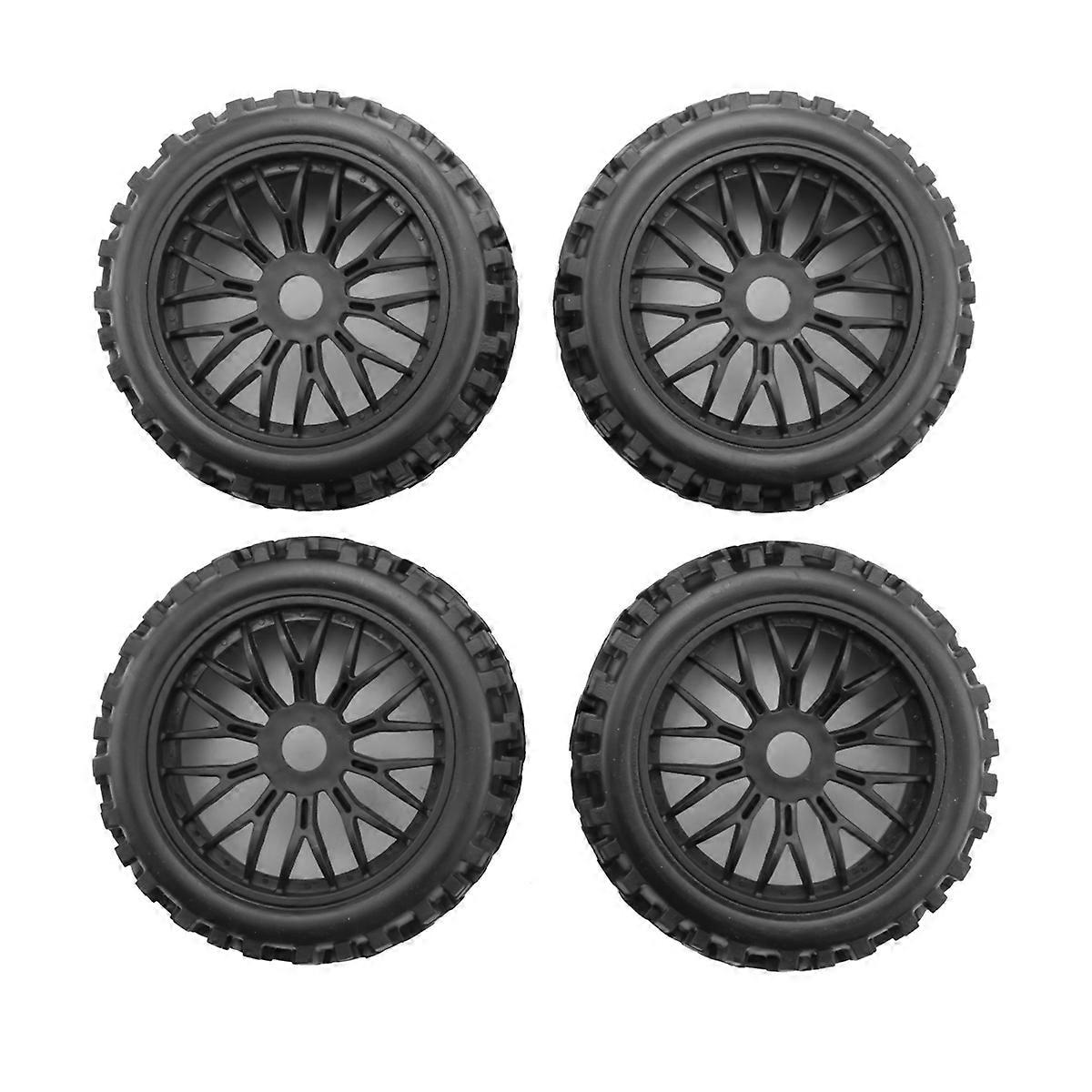 4Pc RC Räder und Reifen mit Sechskant 17mm Felgen Felgen Maßstab 1/8