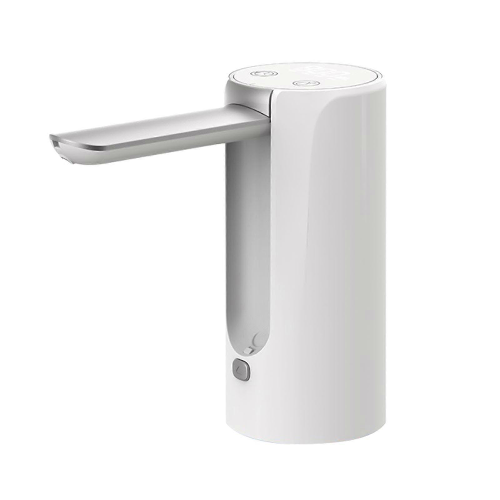 Portable Water Pump Rechargeable Foldable Automatic Dispensing Tool Quantitative Water Pump for Home and Office Use White