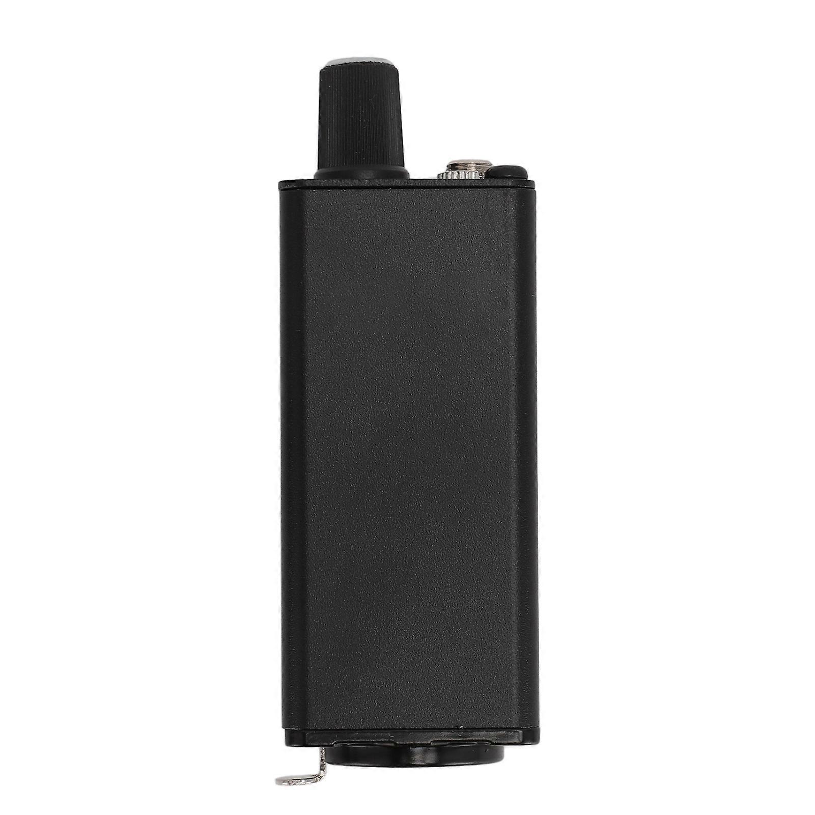 Monitor Amplifier with Precise Volume Control XLR Input and 3.5mm Stereo Jack Waist Clip for Drummers Keyboardists