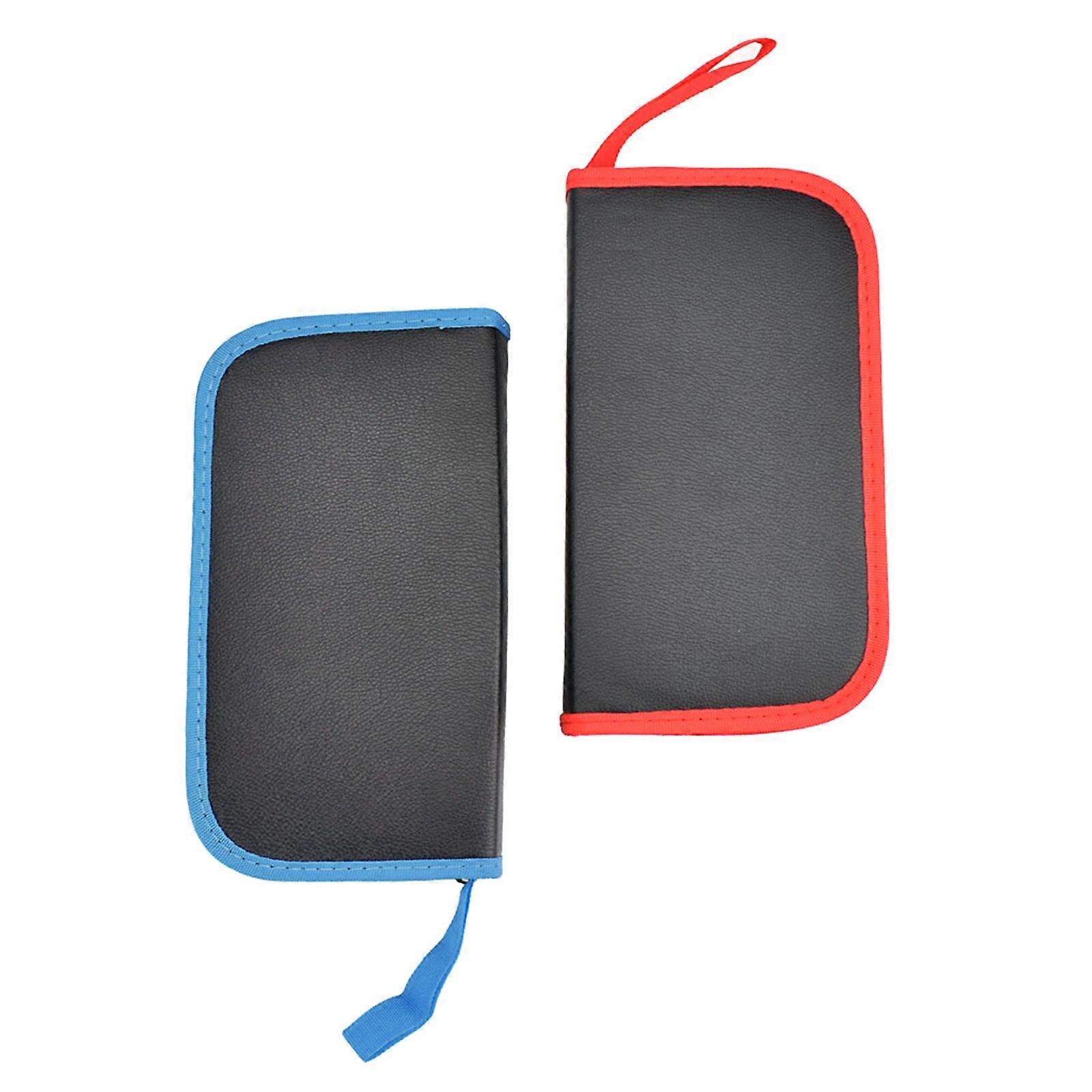 Tool Bag Small Empty Tool Bag Portable PU Leather Storage Bag for Screws Nuts Drills Hardware Repair Kit Durable Bag Red
