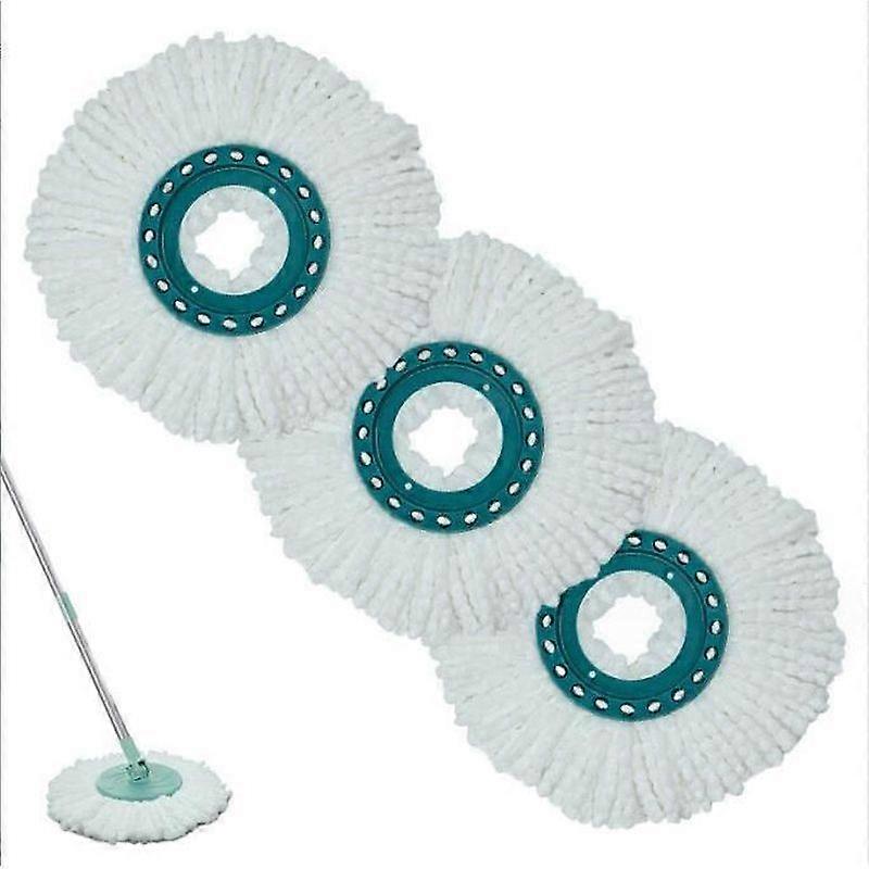 3 Pieces Replacement Mop Heads Leifheit Clean Twist Disc Mop Microfiber Highly Absorbent Suitable for All Floor Types