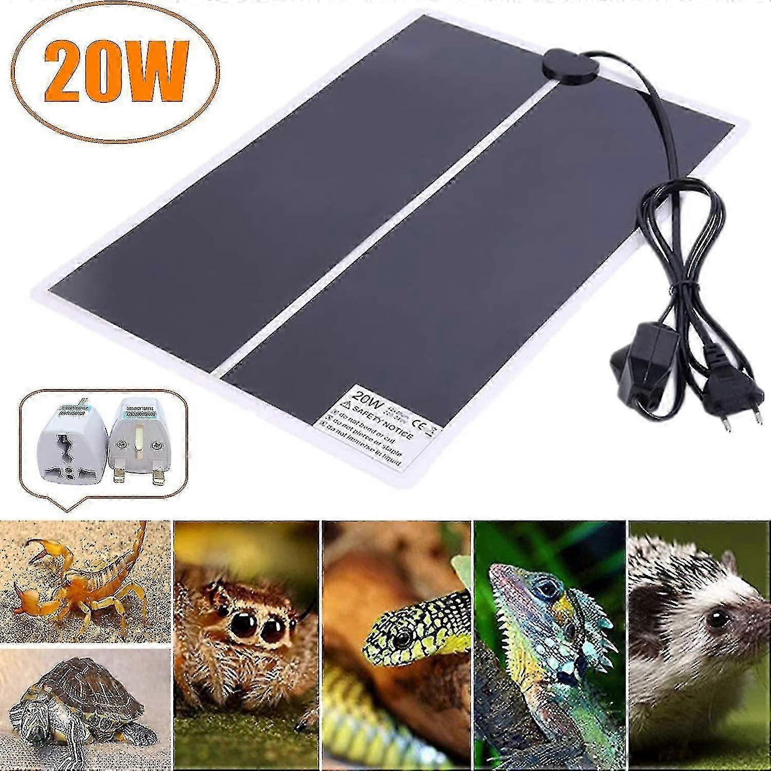 Terrarium Heating Carpet With Thermostat, 20w Adjustable Heated Matt Carpets, Terrarium Heating Cushion For Reposts Turt SZRH A-N