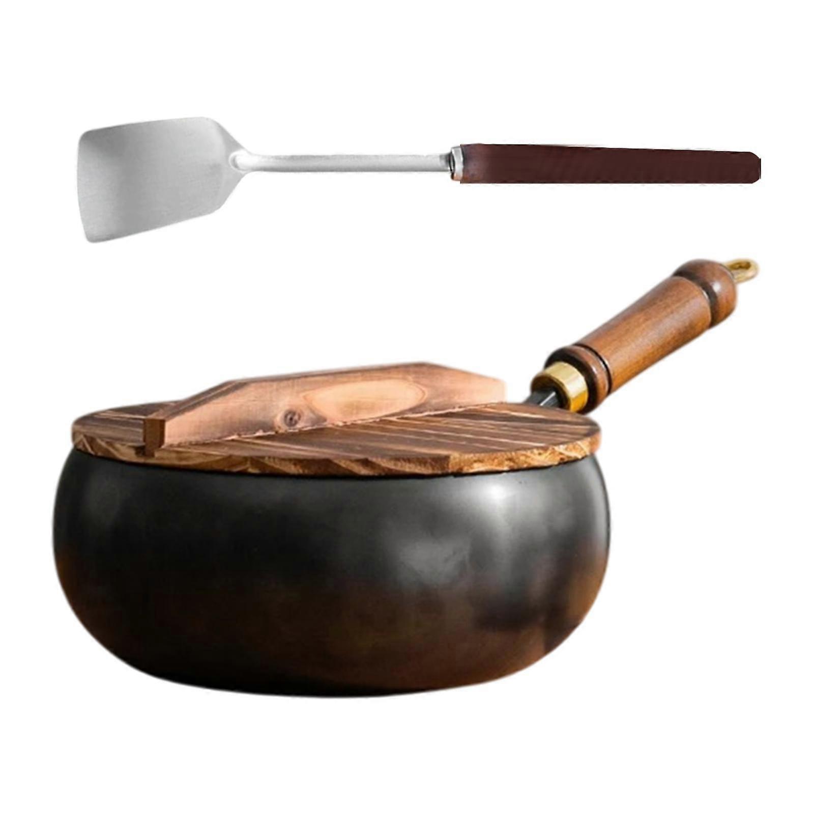 焦げ付き防止の中華鍋鍋を沸騰させる調理器具炒め鍋ホテルのキャンプレストラン