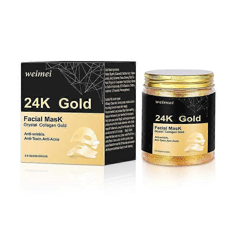 24K ゴールド ピールオフ マスク、すべての肌タイプに対応するアンチリンクル アンチ エイジング フェイス マスク、輝くフェイス マスクのための肌の引き締めと若返り