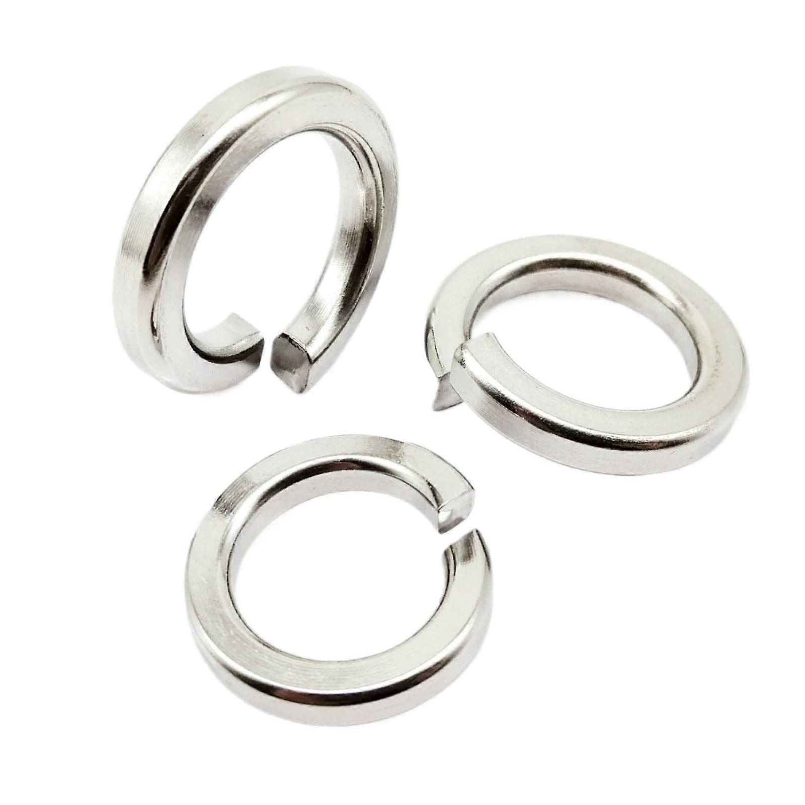 200PC M1.6 M2 M2.5 M3 M3.5 M4 M5 M6 M8 M10 M12 M14 M16 304 Stainless Steel Spring Split Lock Washer Elastic Gasket(10pcs M16)