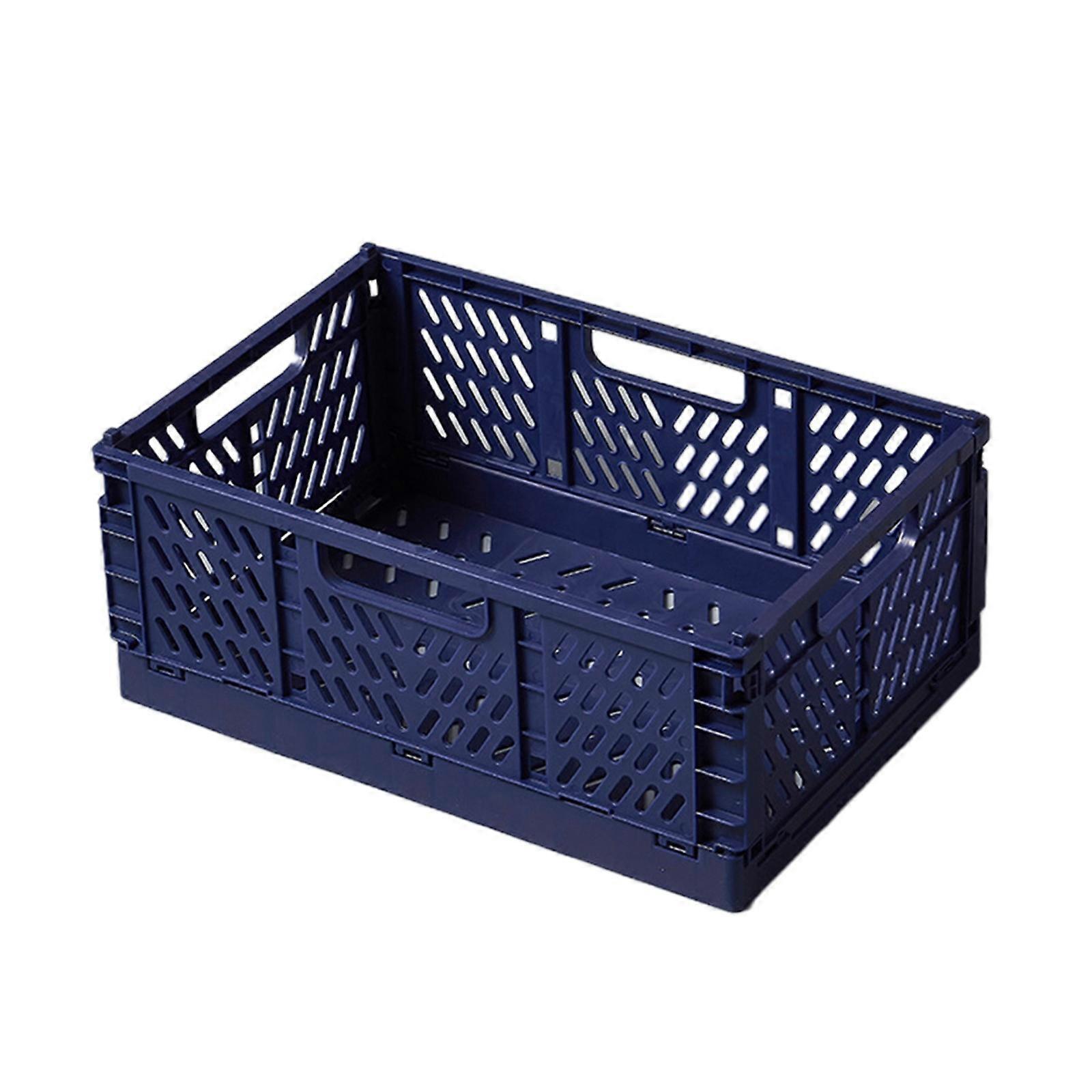 Desktop Folding Storage Basket Snack Stationery Sorting Storage Box Cosmetics And Miscellaneous Basket Fruit Basket Storage Basket PUW3286