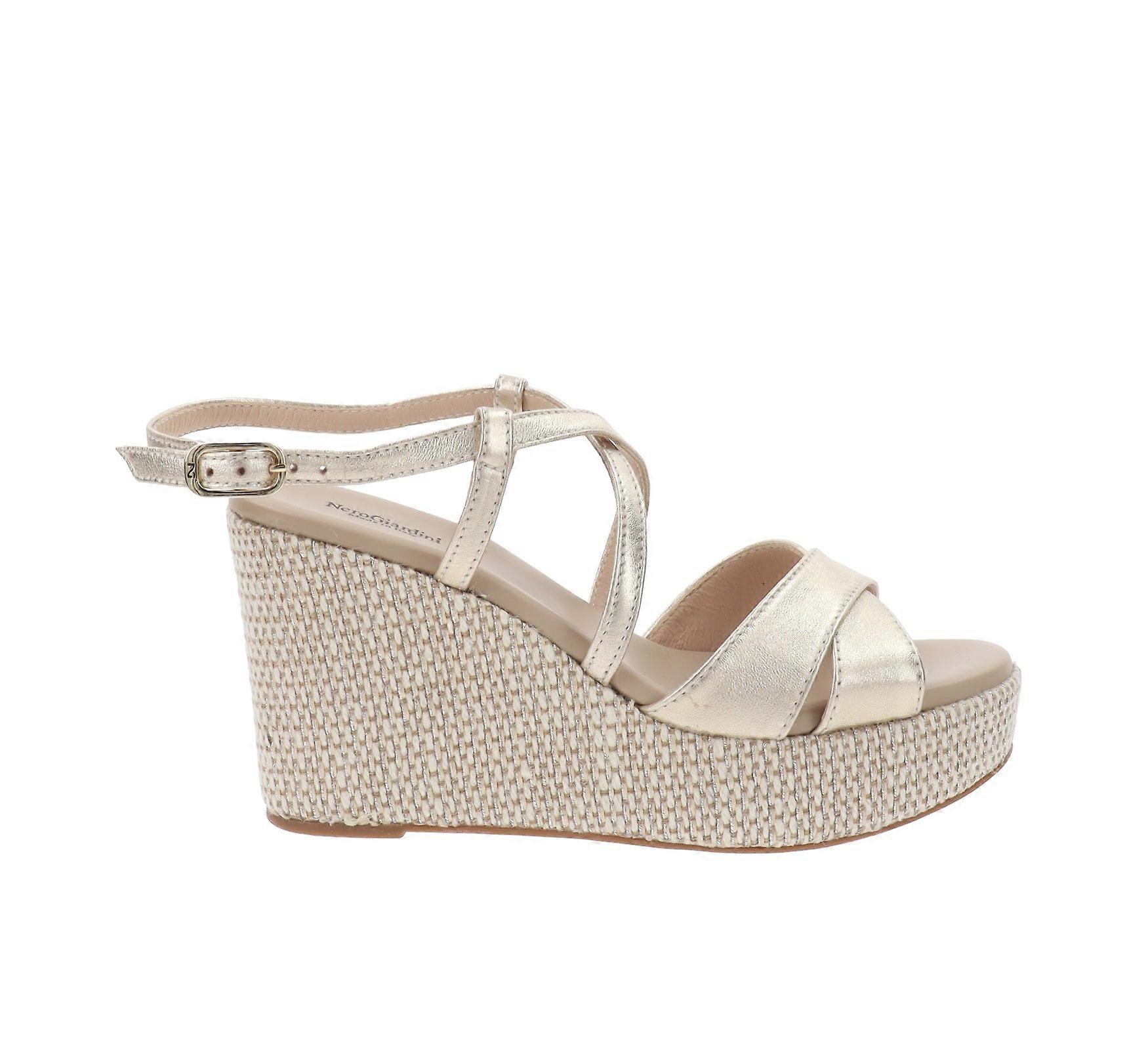 SvartGiardini Damskor Sandaler Läder Spänne Stängning E513571D