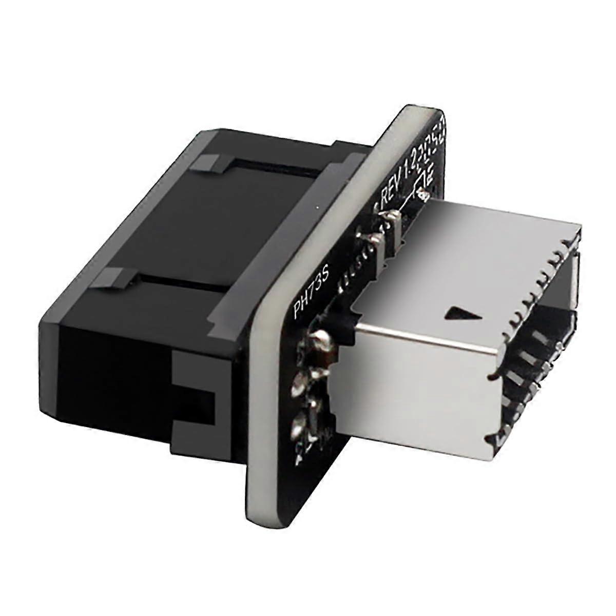 PH73S USB Front Panel Adapter 10Gbps Type E USB 3.0 Front 19PIN to 3.1 USB C Connector Supports Motherboards with USB 3.0 USB3.1 19PIN Interface (6)