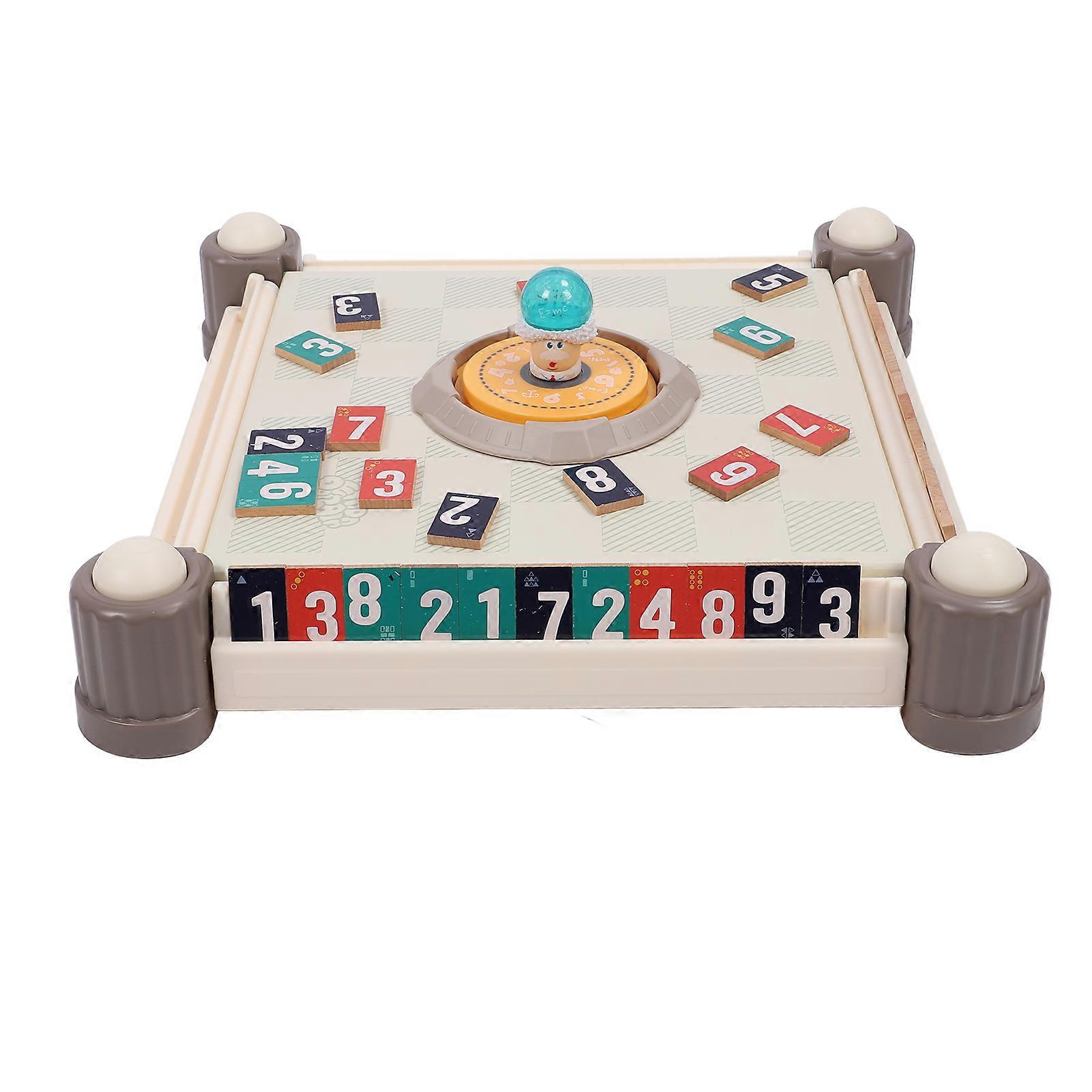 Cube Board Game Set Multiple Modes Portable Rummy Tiles Travel Game Set for Home