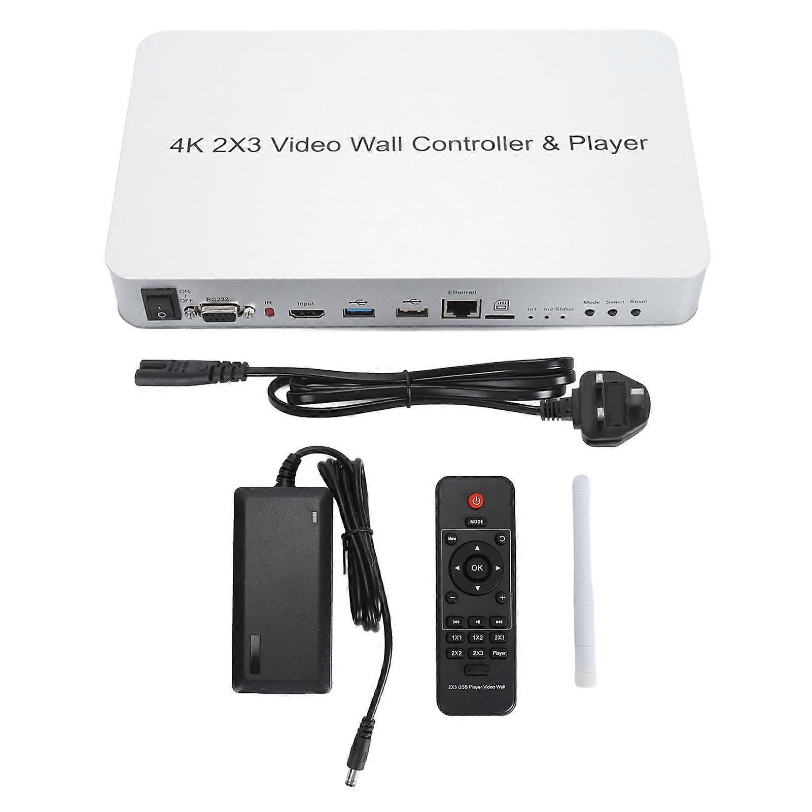 Controller Professional 4K 30Hz HD Multimedia Interface HDCP 1.4 Supports 1x2 2x1 2x2 2x3 Video Wall Processor