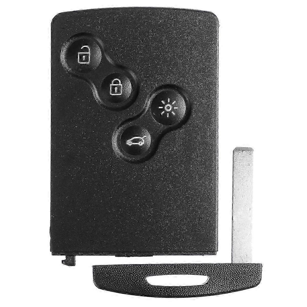 4 Button Smart Card Car Key 433Mhz PCF7952 Chip Remote Key compatible with Renault Megane 3 2009 - 2014