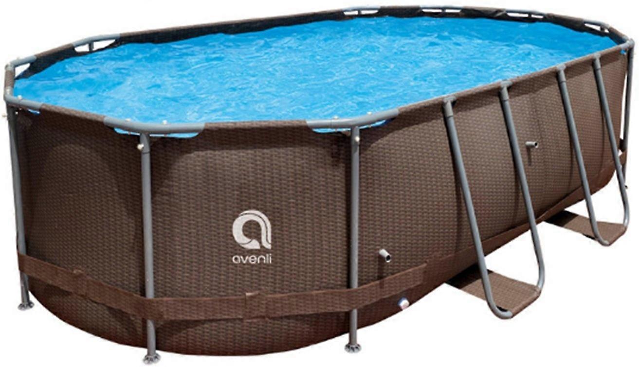 Piscine Avenli 427 x 275 x 100 cm de rotin