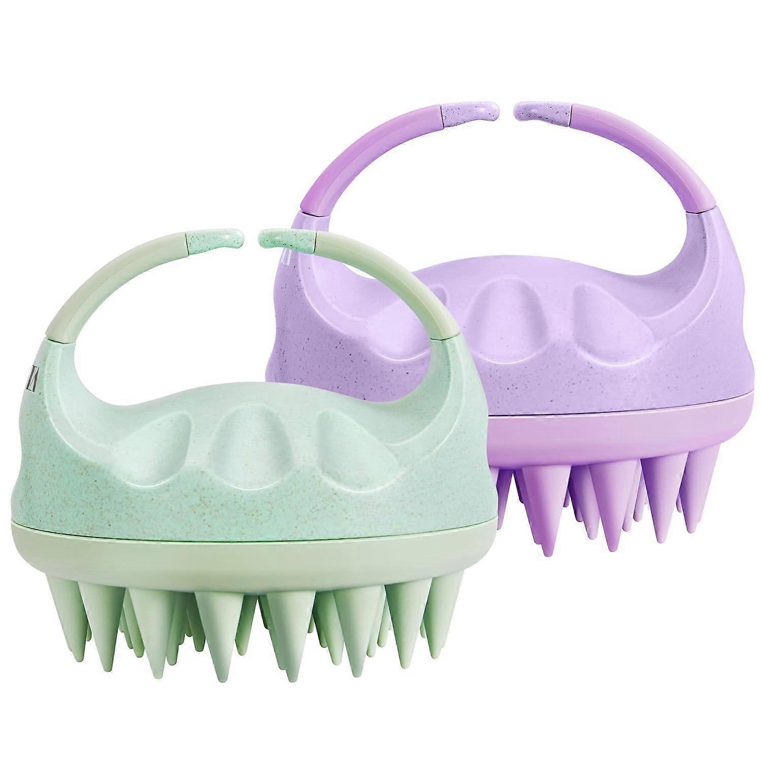 SCSYV Scalp Massager Hair Growth with Soft Silicone Bristles to Remove Dandruff and Relieve Itching, Shampoo Brush for Hair Care & Relax Scalp, Scalp