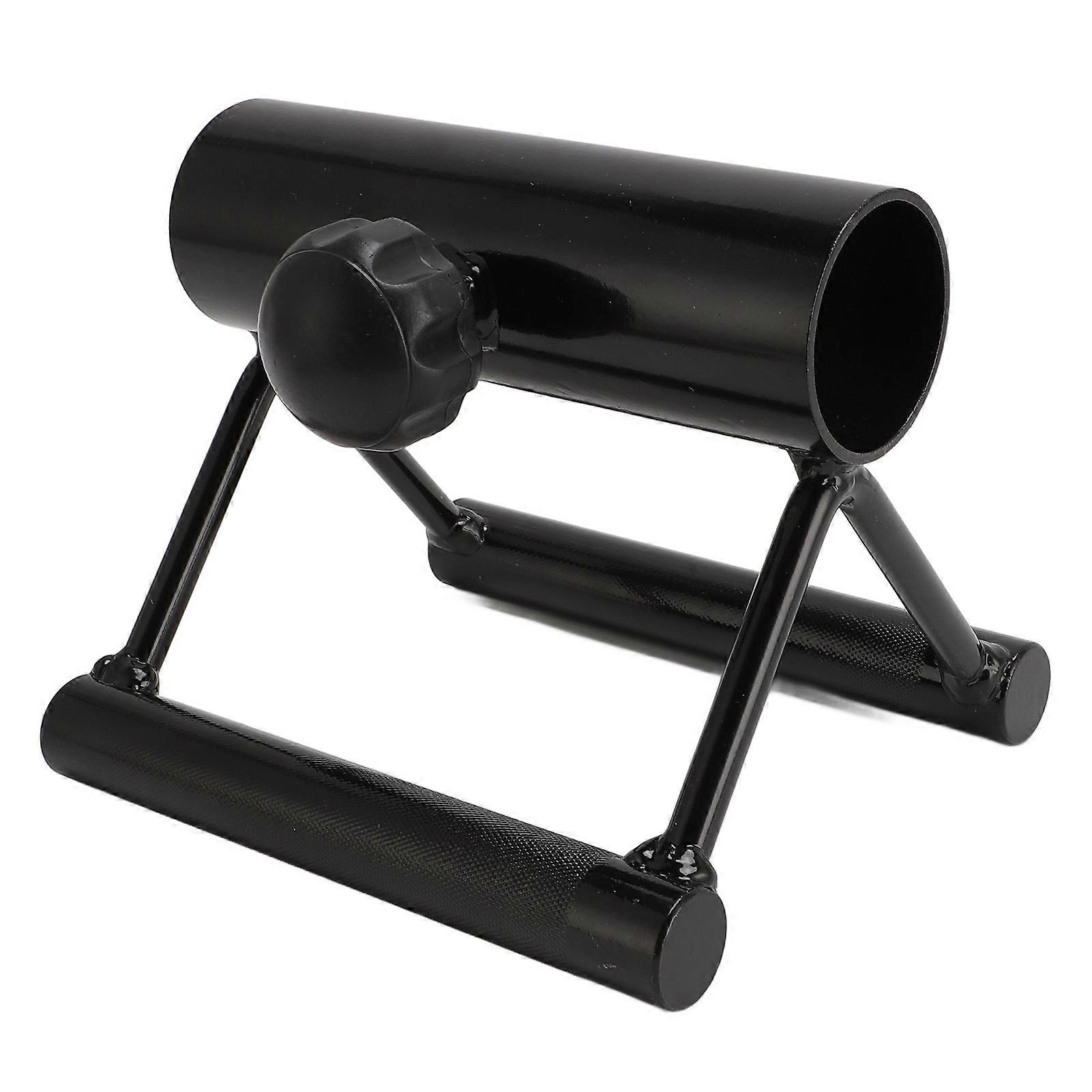 V Bar Landmine Handle Attachment for Barbell Bar Iron Landmine Double D Row Handle for Strength Training Home Gym Workout 