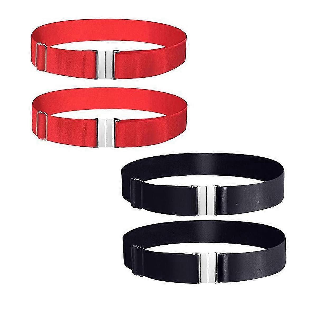 High Elastic and Adjustable Thigh Garters for Women 2 Pack with Large Sock Garters