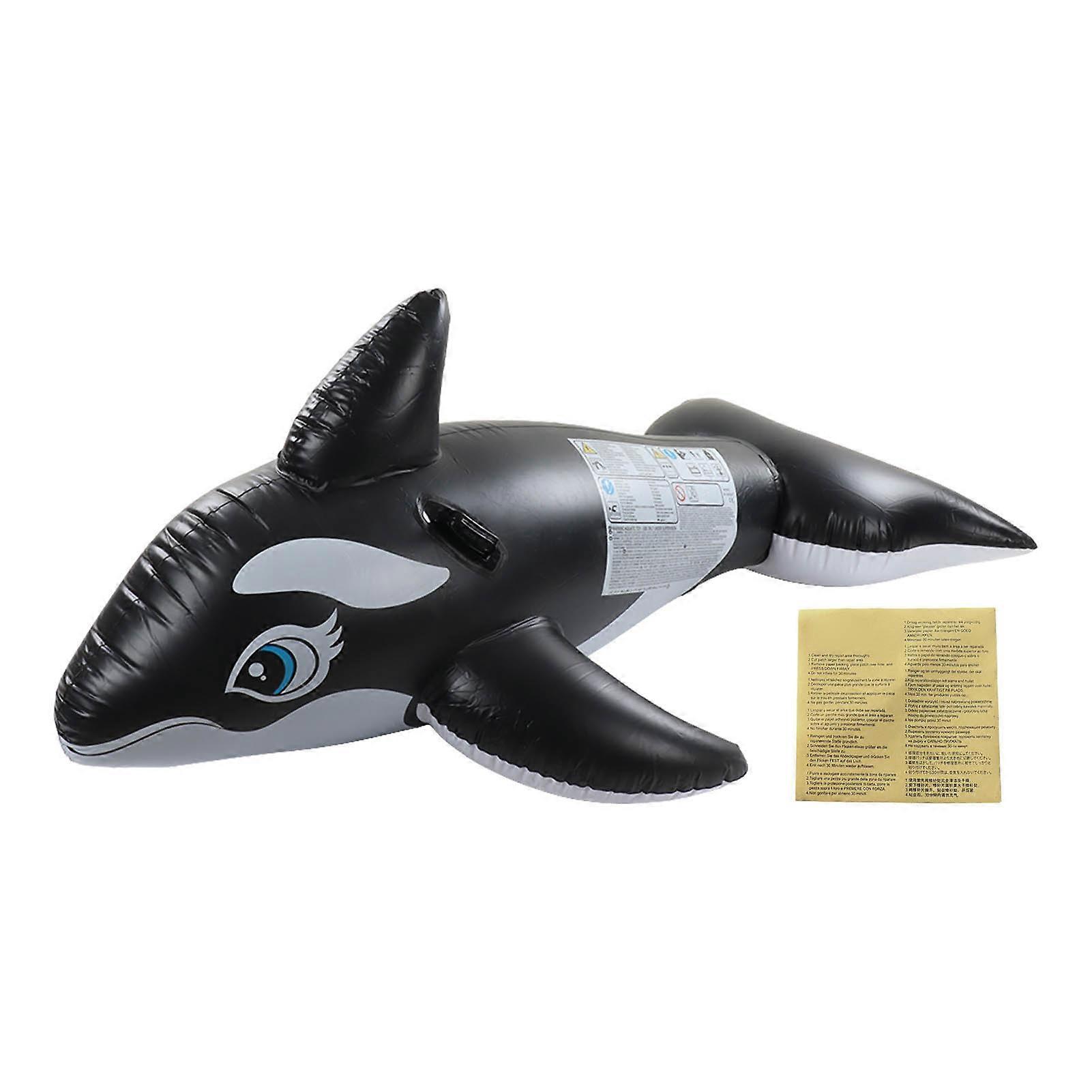 Big Whale Float PVC Quick Inflate Ergonomic Whale Inflatable Pool Float for Men Women
