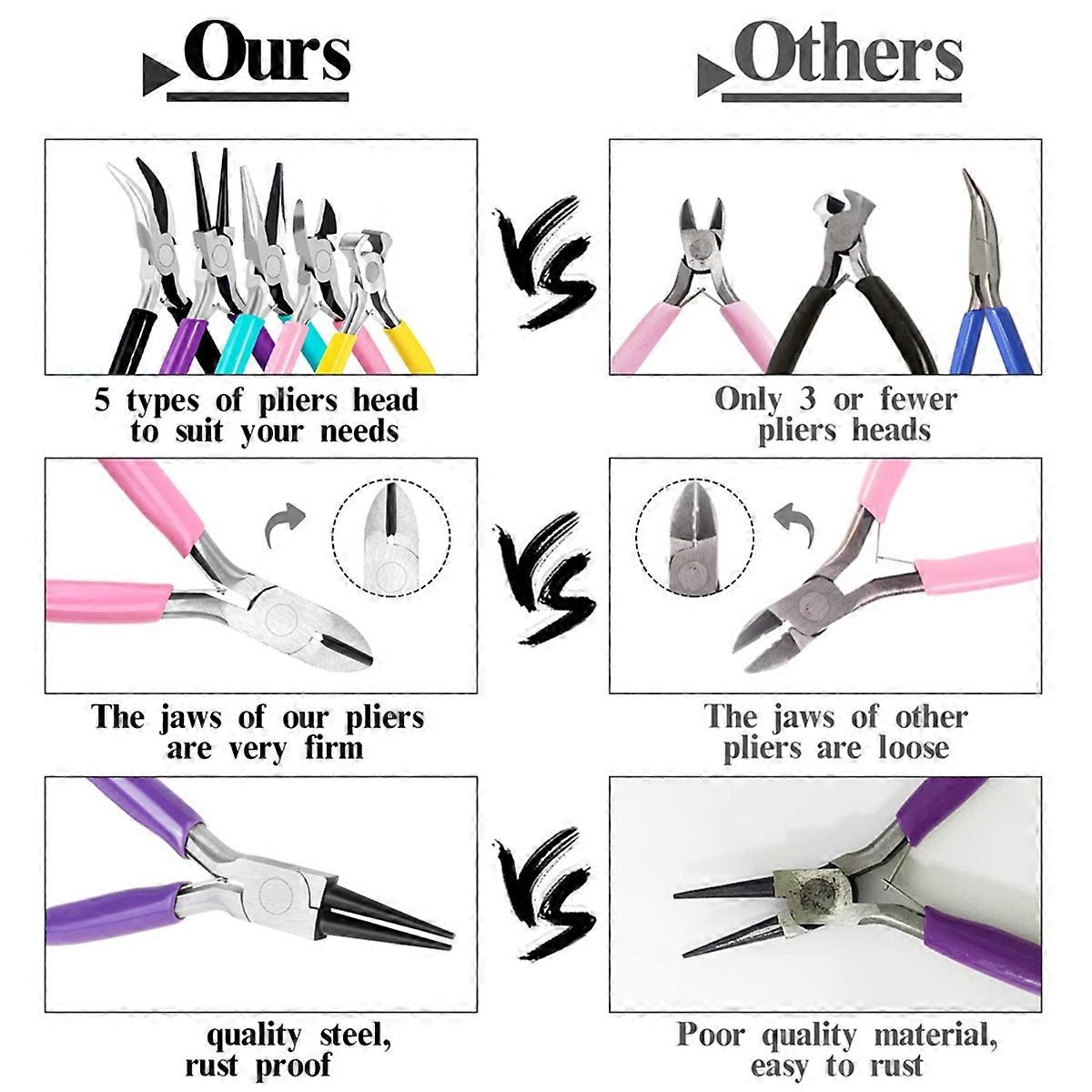 5 Pack Jewelry Pliers Set, Jewelry Making Tools