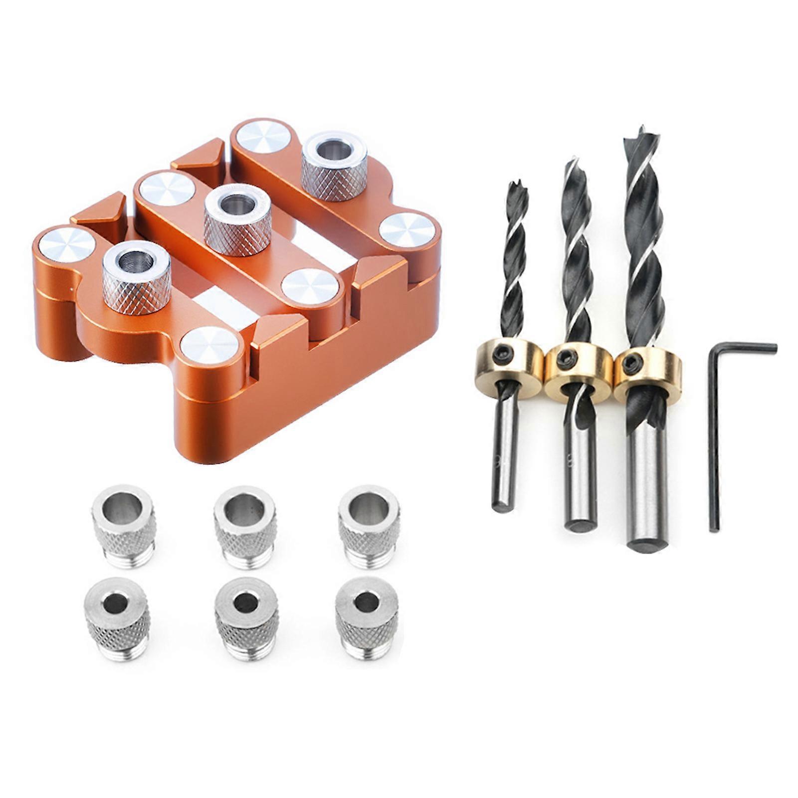 Professional Wood Joining System SelfCentering Drilling Guide For Door Frames Cabinets Precise Woodworking Tool Multicolor