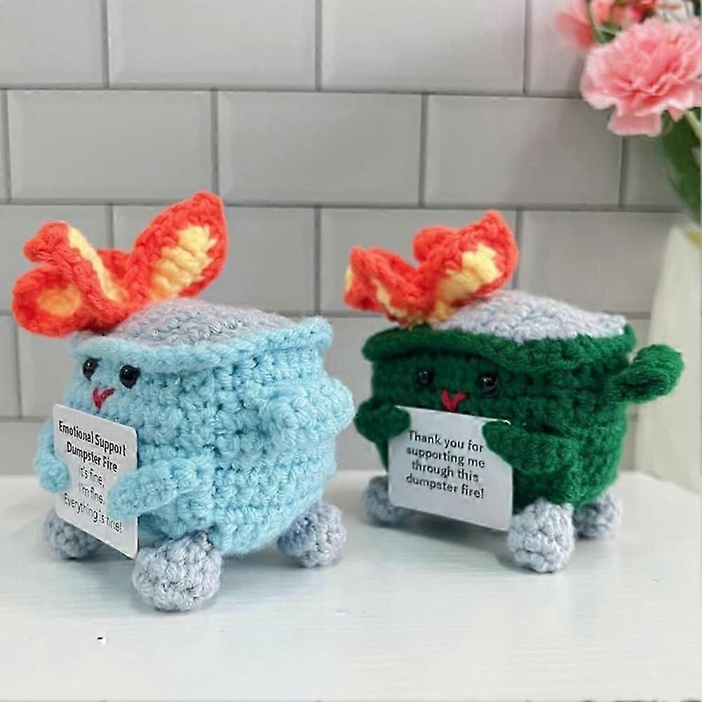 Cute Crochet Dumpster Fire, Funny Crochet Dolls