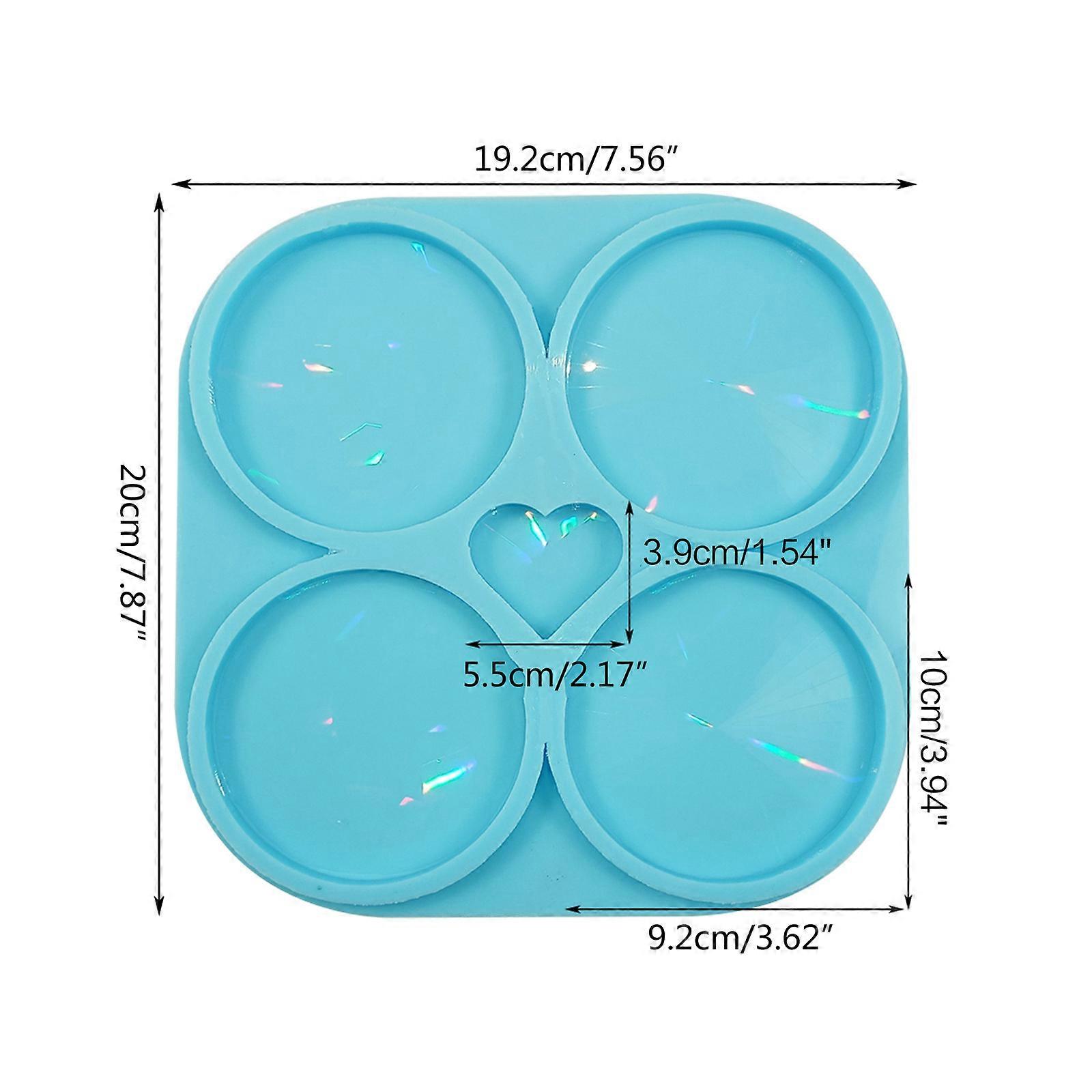 תבניות מגש פלייסמט תבניות תחתית DIY תבניות מגש סיליקון תבניות יציקת שרף אפוקסי ליציקת DIY קישוט הבית