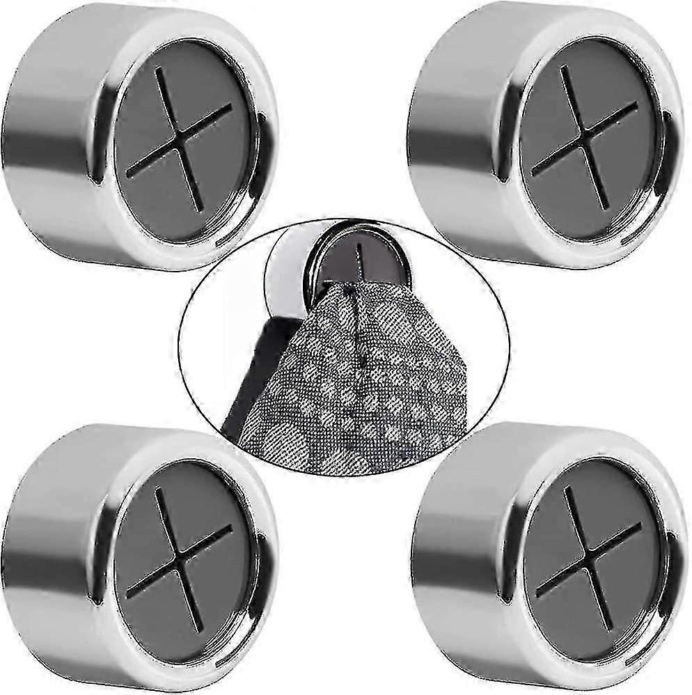 مجموعة من 4 مشابك مناشف مشابك ذاتية اللصق بدون حاملات مناشف حفر 4 سم (4 قطع) - XINGX