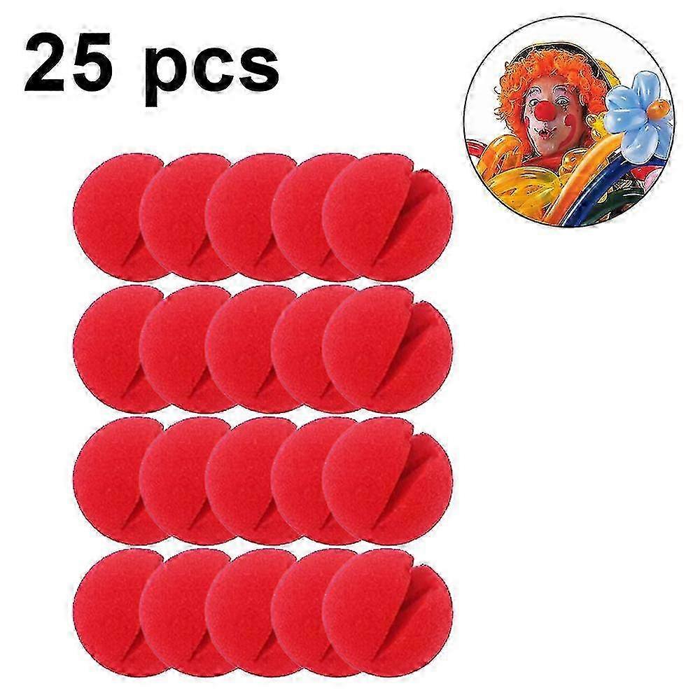 Clown Nose Red Noses Foam Nose 25-pack Nose Set For Red Nose Day