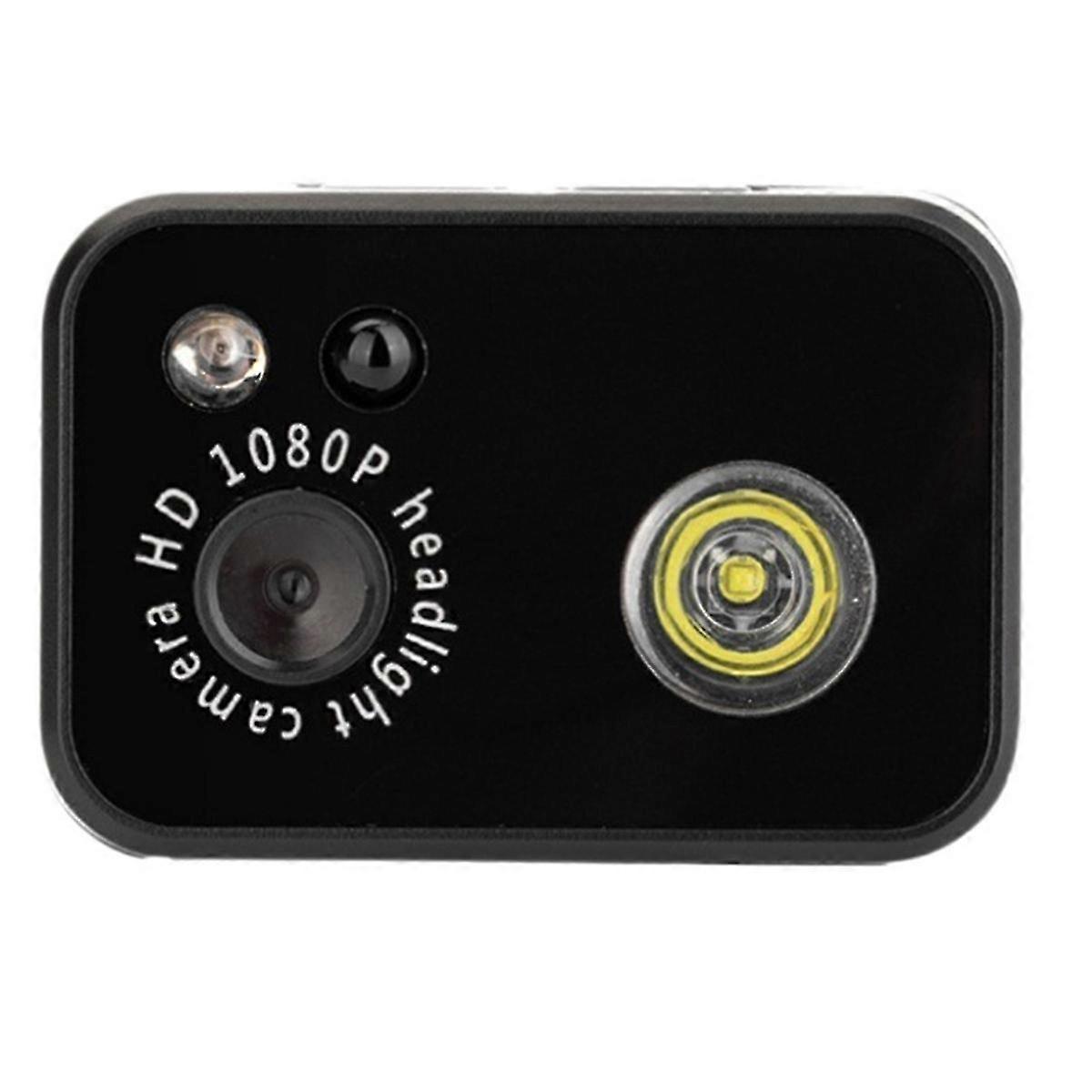 LED Sports Mini Camera 1080P -Mounted Lighting Motion Detection Camcorders Loop Recording Video Enforcement RecorderBlack SZRH