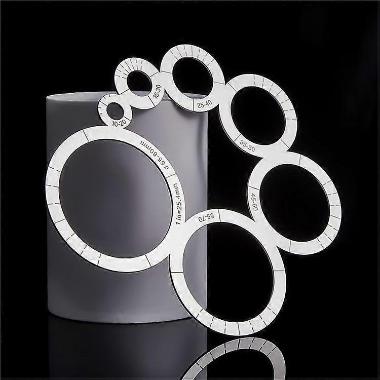 Stainless Steel Corner Radius Template Arc Ruler DIY Leather Craft Tool Pattern Making Drawing Guide