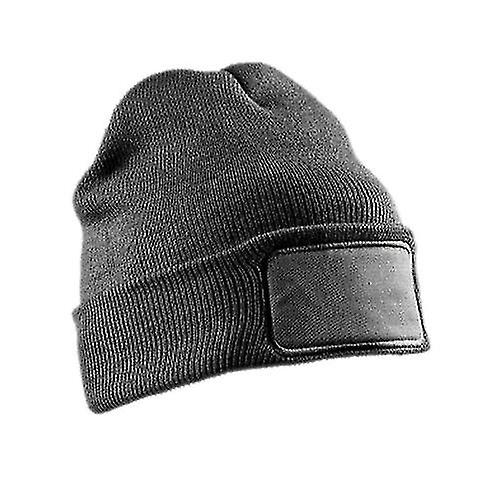 Result Adults Unisex Double Knit Printers Beanie