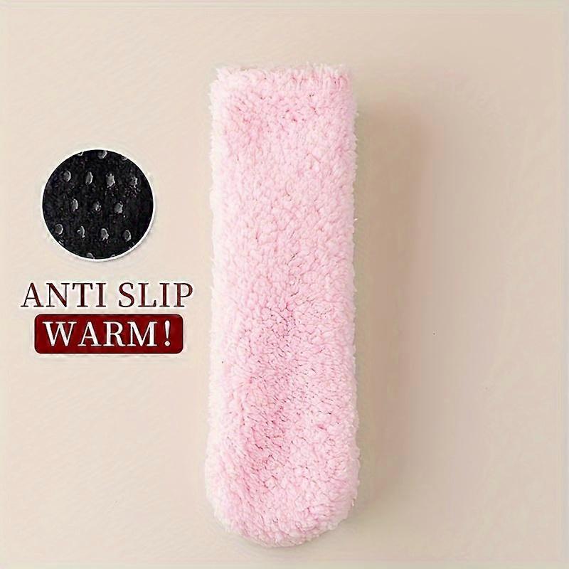 1pair Men Thermal Sleep Sock High Quality Silicone Non-slip Comfortable Women Socks Soft Solid Color Fashion Thickened Floor Sox