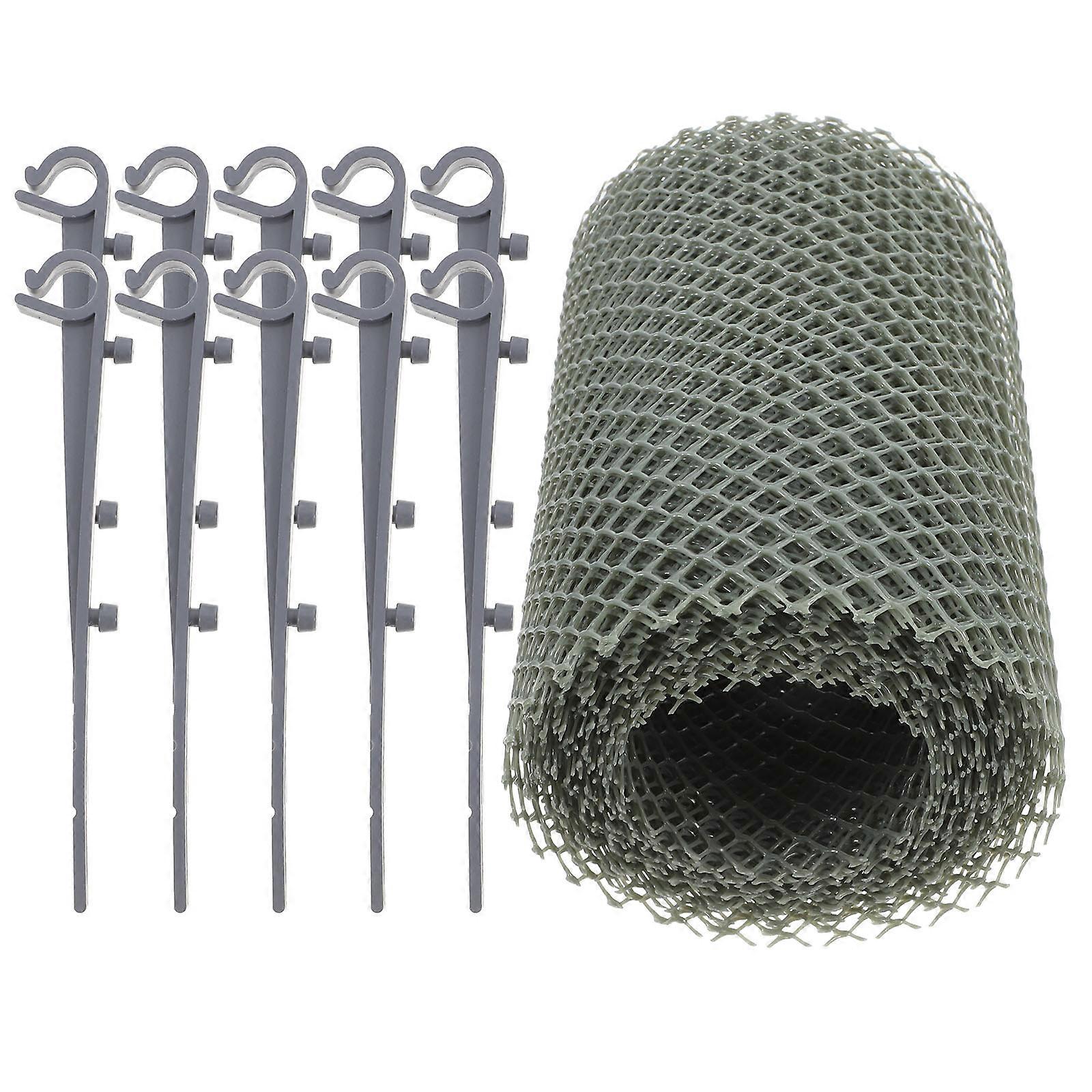 Micro Mesh Gutter Guard Netting in Grey PVC – Durable Plastic Mesh for Garden Drainage Protection Without Clips or Sizes