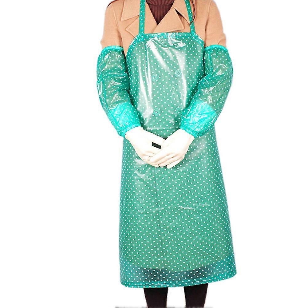 Kitchen Apron with Extended Sleeves, Prevents Mess in Multiple Scenarios