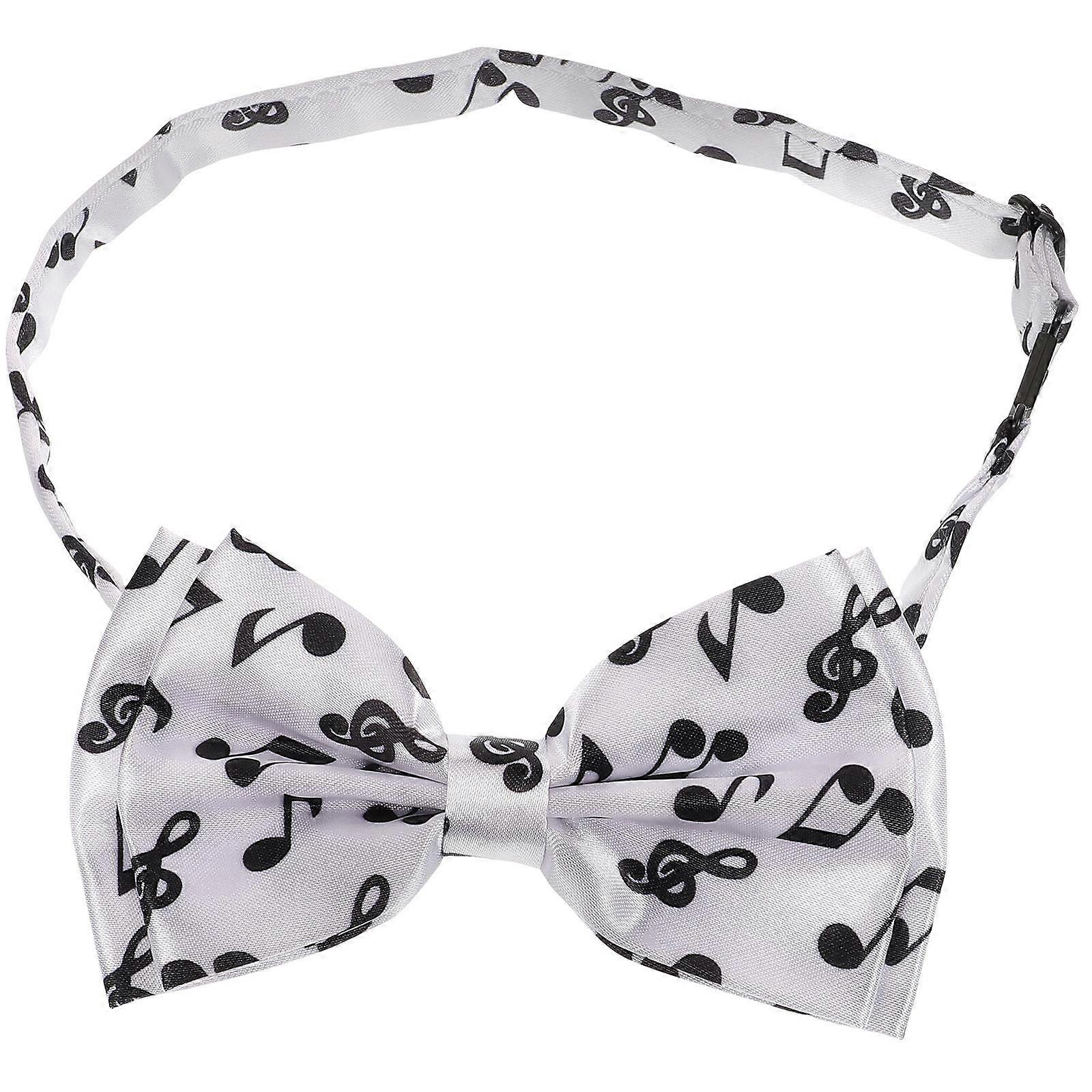 Elegant Music Note Bow Tie for Men and Boys Stylish Costume Accessory for Formal Events, Parties, and Anniversaries