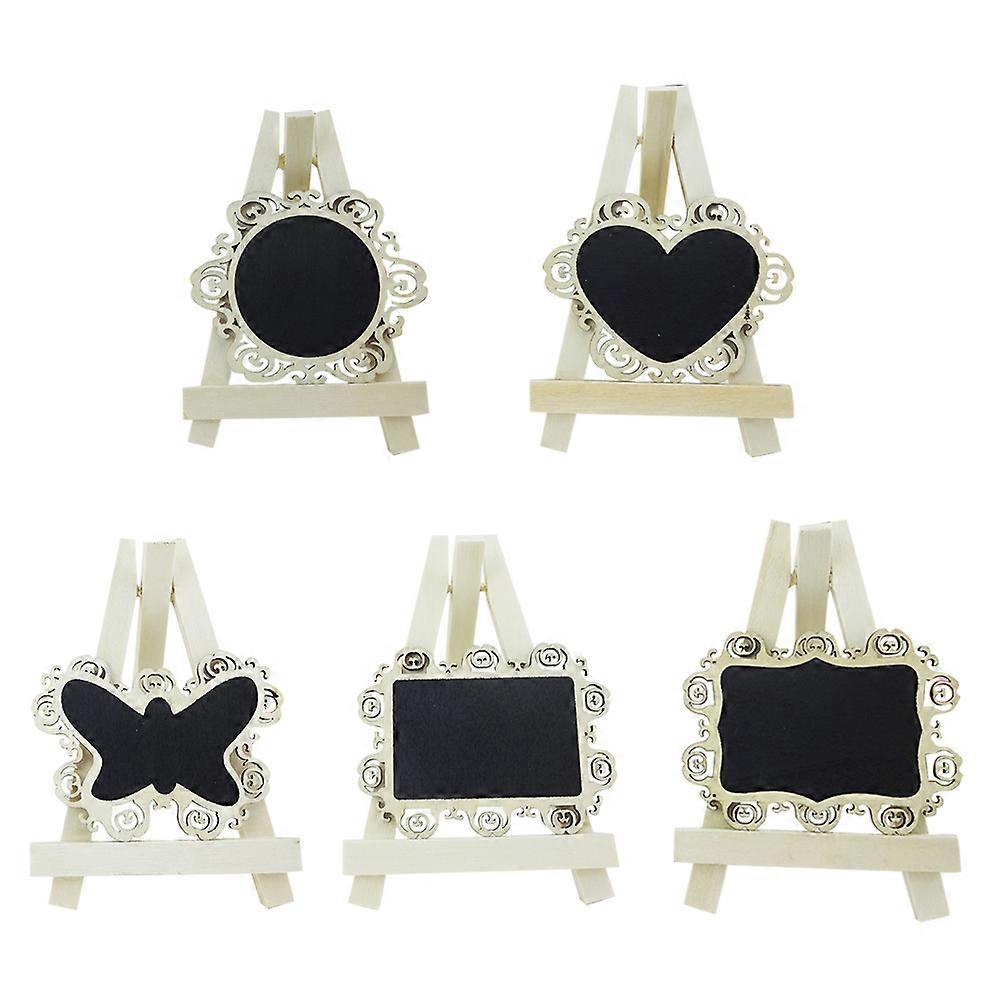 Mini Chalkboard Signs Triangle Shape For School Preschool Learning Tools 8x6cm Erasable Reusable 10Pcs