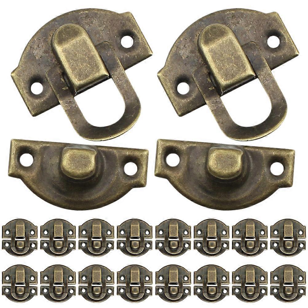 Jewelry Box Latch Hasp Lock Toggle Iron Cabinet Toolbox Replacement for Damaged Box Hasp 30Pcs
