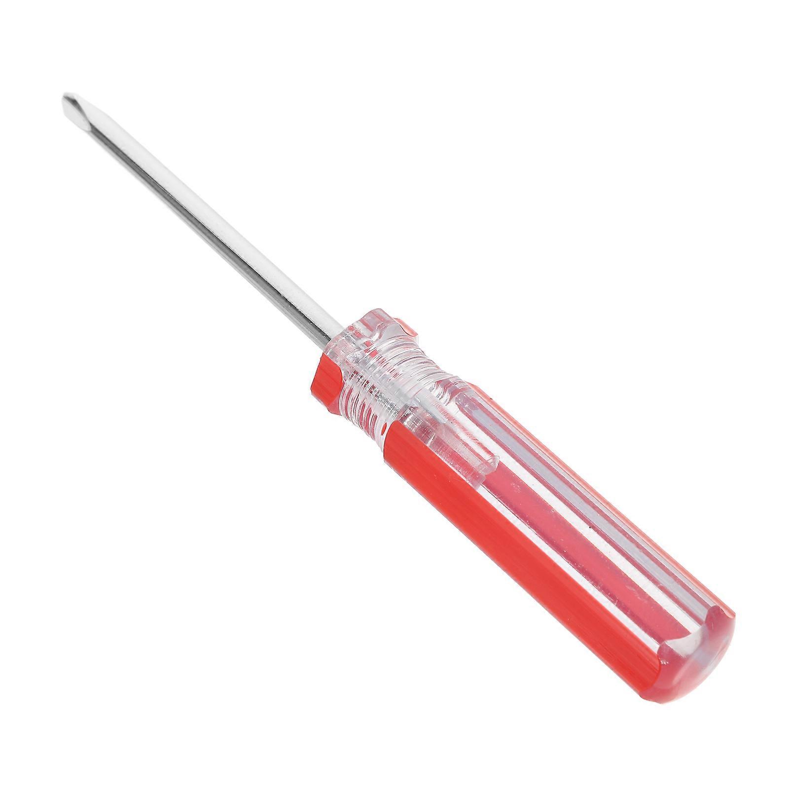 Ergonomic Handle Screwdriver For Technicians 5 Mm Tip Triangle Head Red Color Insulated Abs Handle 1Pack